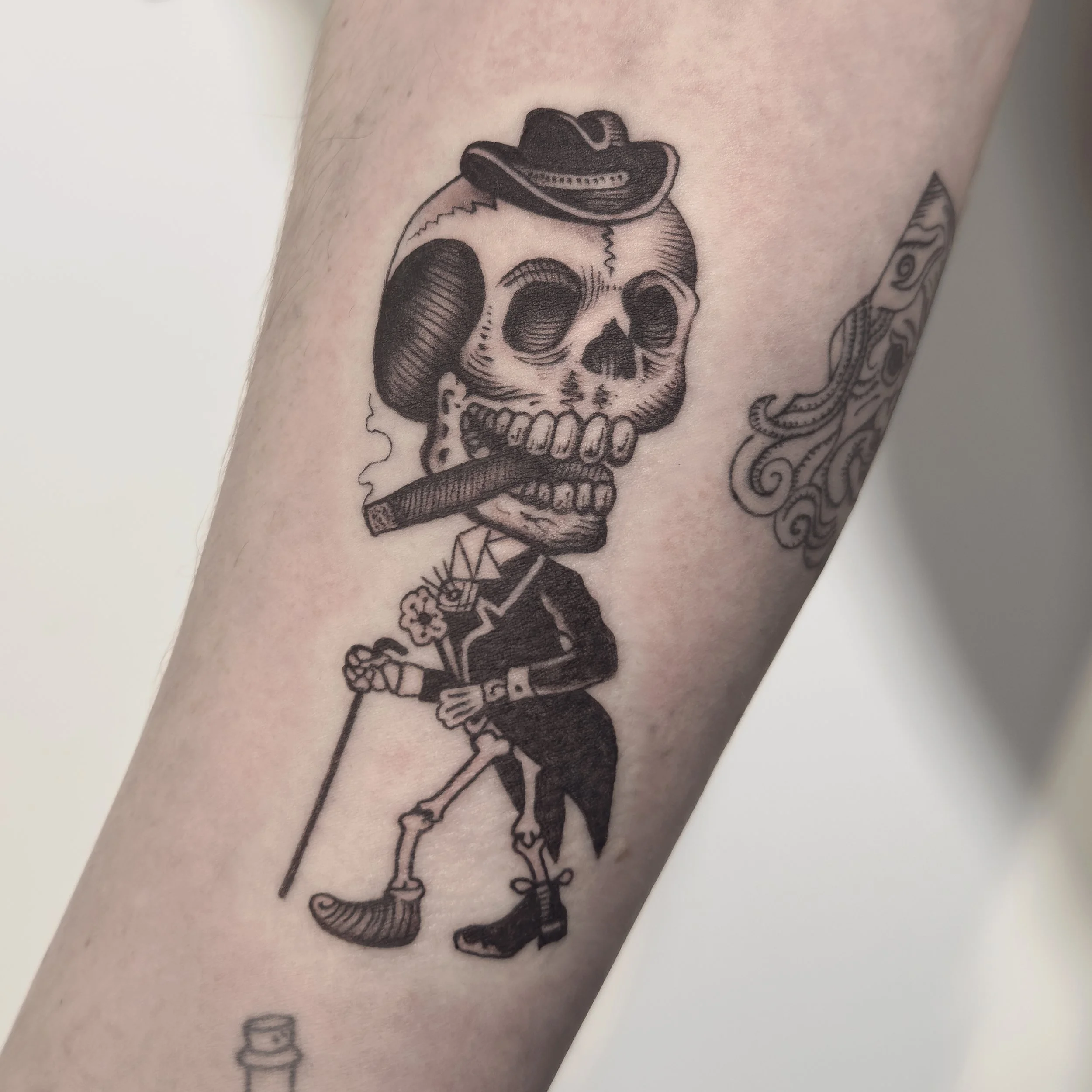 Engraving-style Posada Skull for Will
