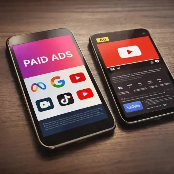 Paid advertising services for Meta, Google, YouTube, TikTok, and OTT ads