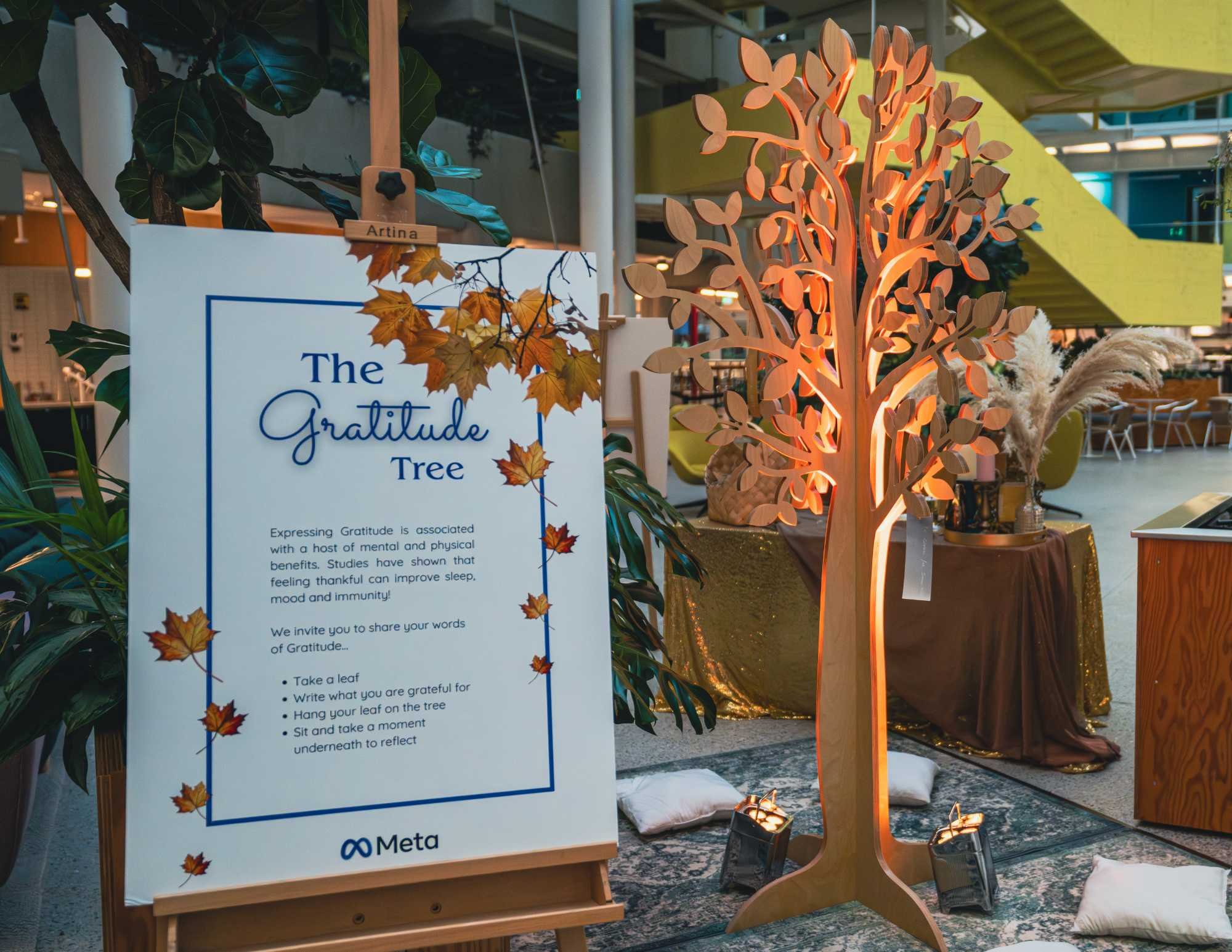 Meta Gratitude Tree | Employee Experience