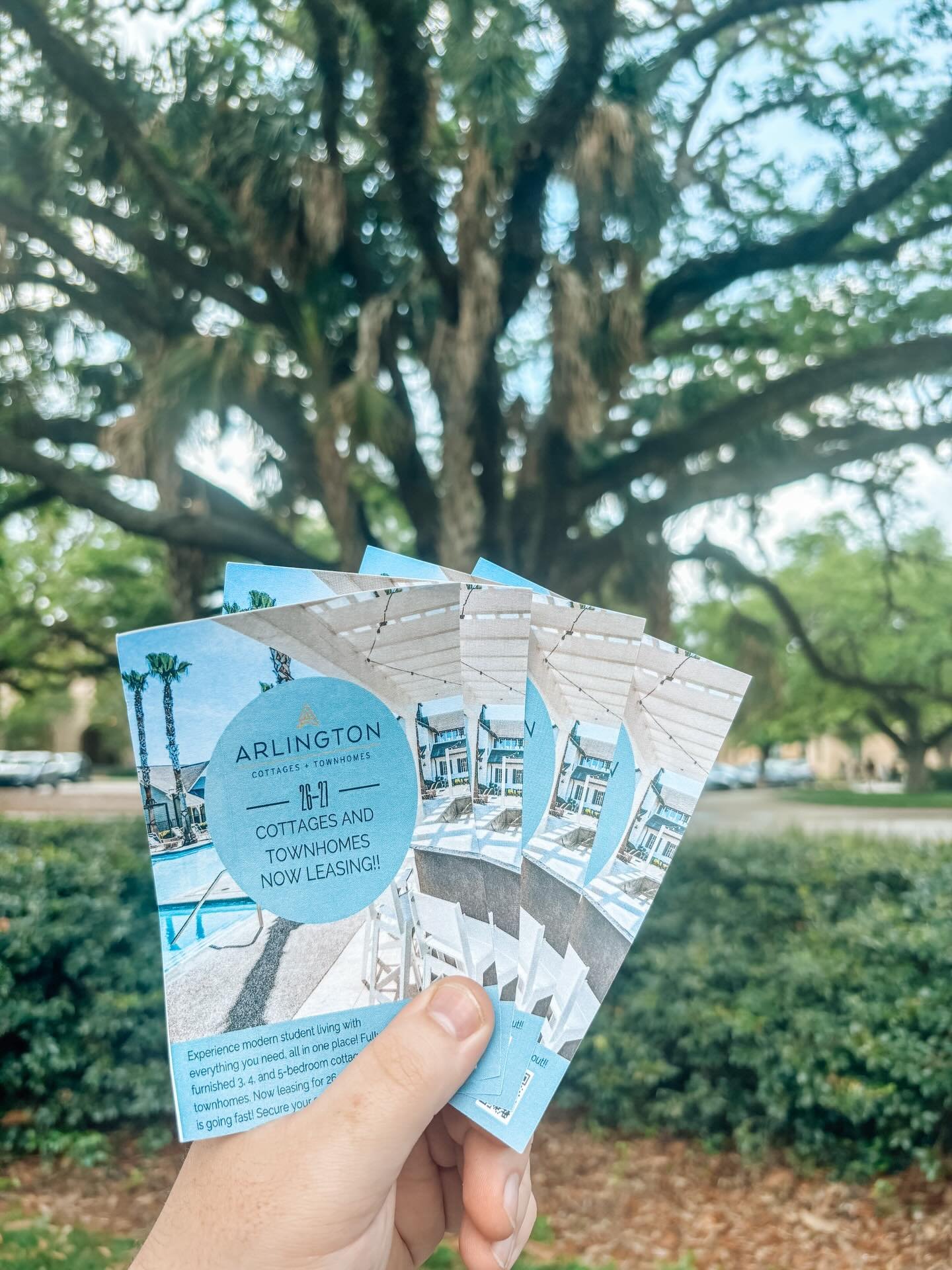 Sorry we missed you on campus today! 👋
If you didn&rsquo;t get a chance to stop by, don&rsquo;t worry&mdash;we&rsquo;d love to see you this week! Come by and we&rsquo;ll tell you everything you need to know about life at The Arlington 🏡✨
Your futur