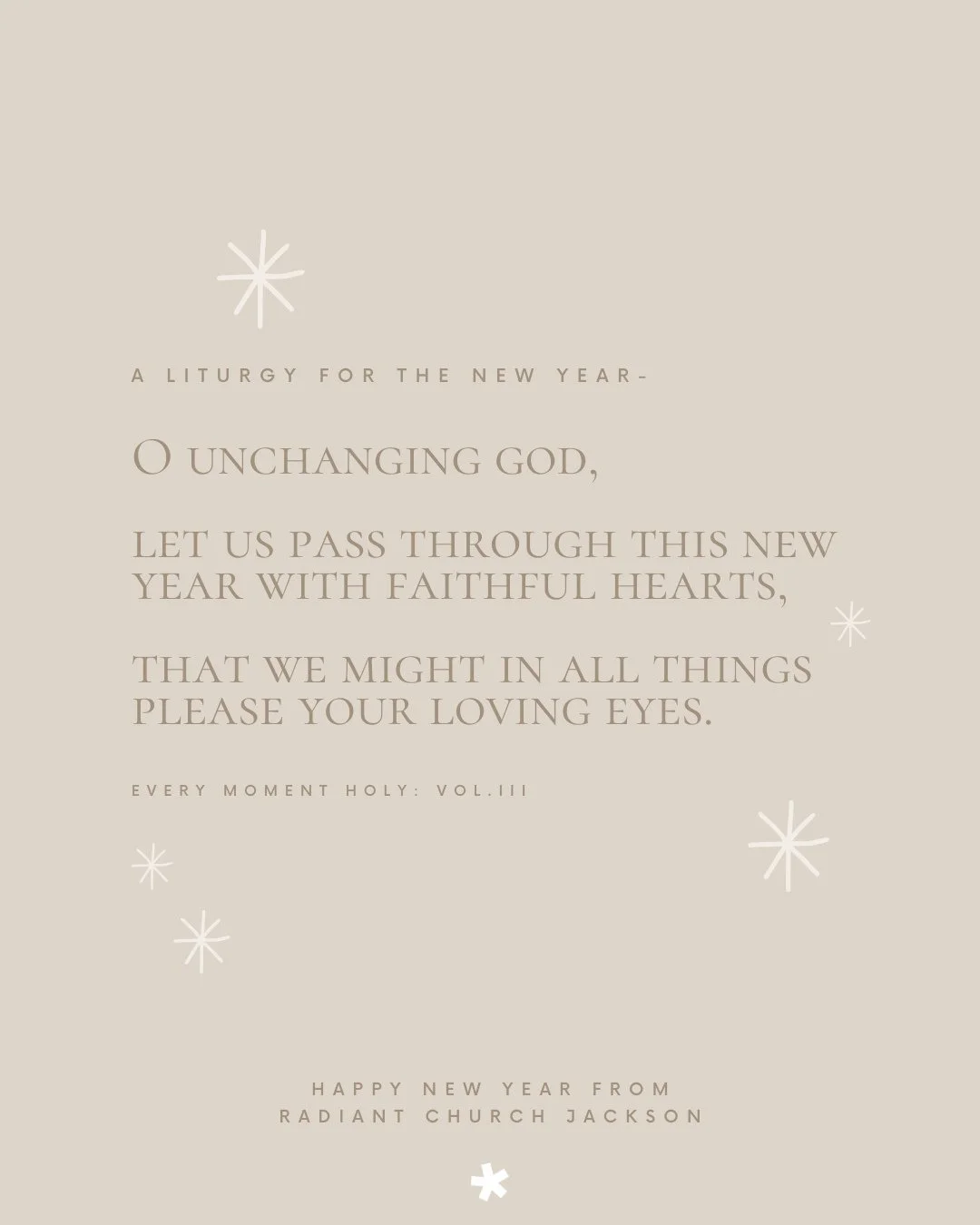 Happy New Year! 🤍⁠
⁠
"The steadfast love of the Lord never ceases; His mercies never end; they are new every morning; great is your faithfulness!" -Lam. 3:22-23 ✨️