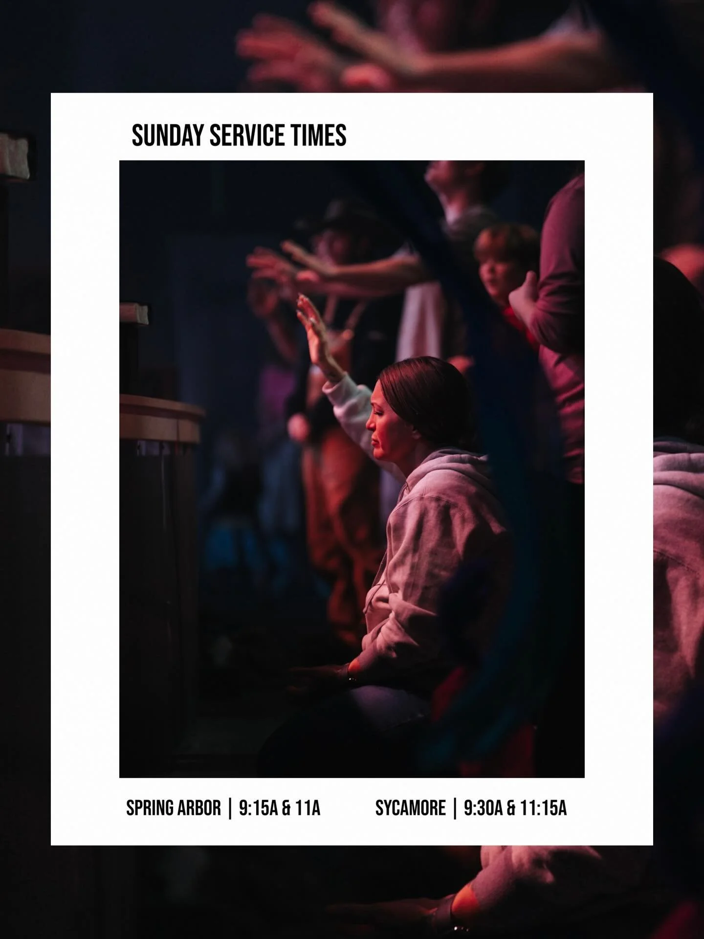 Sunday is almost here 🙌🏼

Check here for our service times for both campuses. 
We hope to see you there 👋🏼

#jacksonmi #churchservices