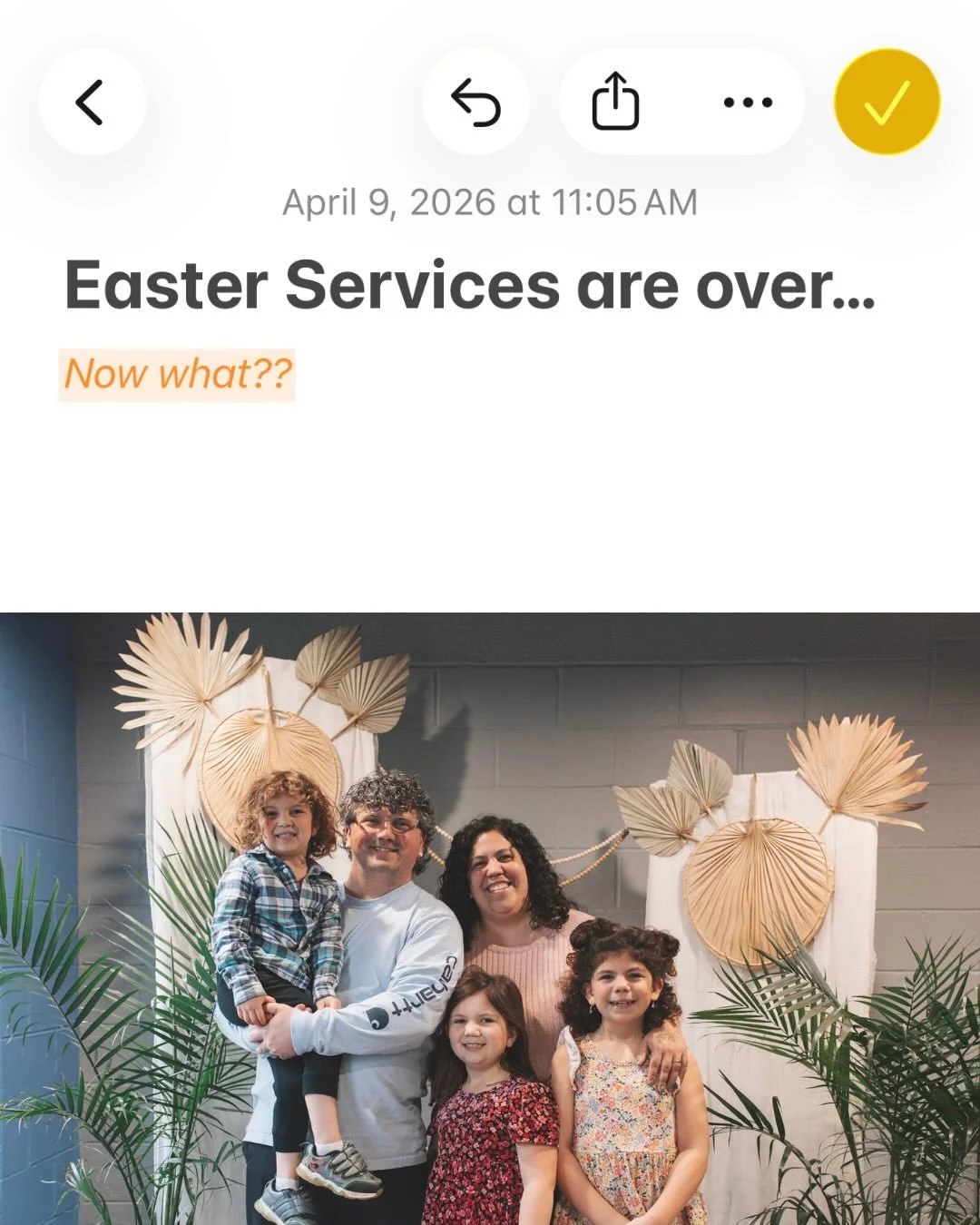 Wondering what&rsquo;s next? Here&rsquo;s are a few things to consider ⛪️