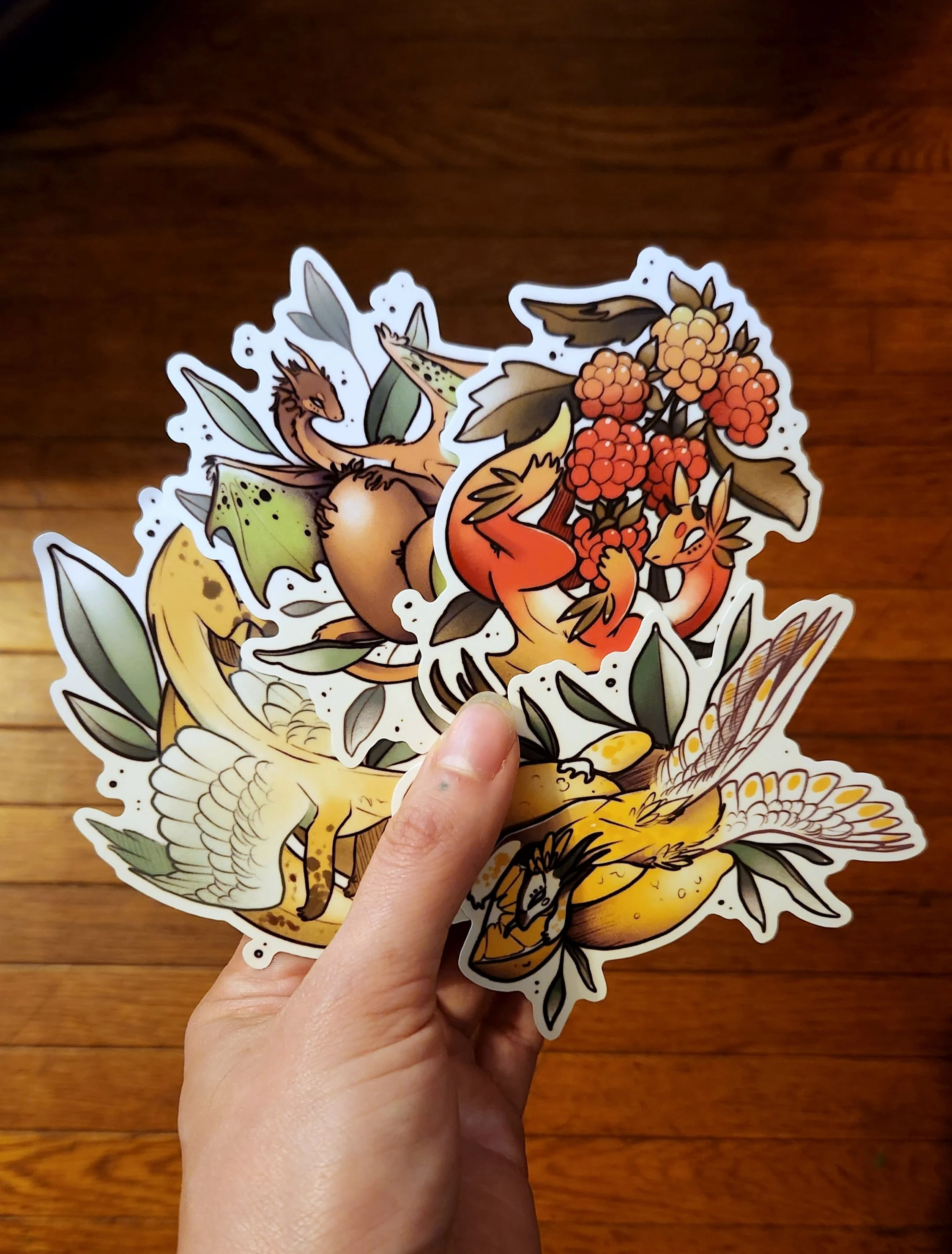 “Fruit Dragons” Sticker Pack