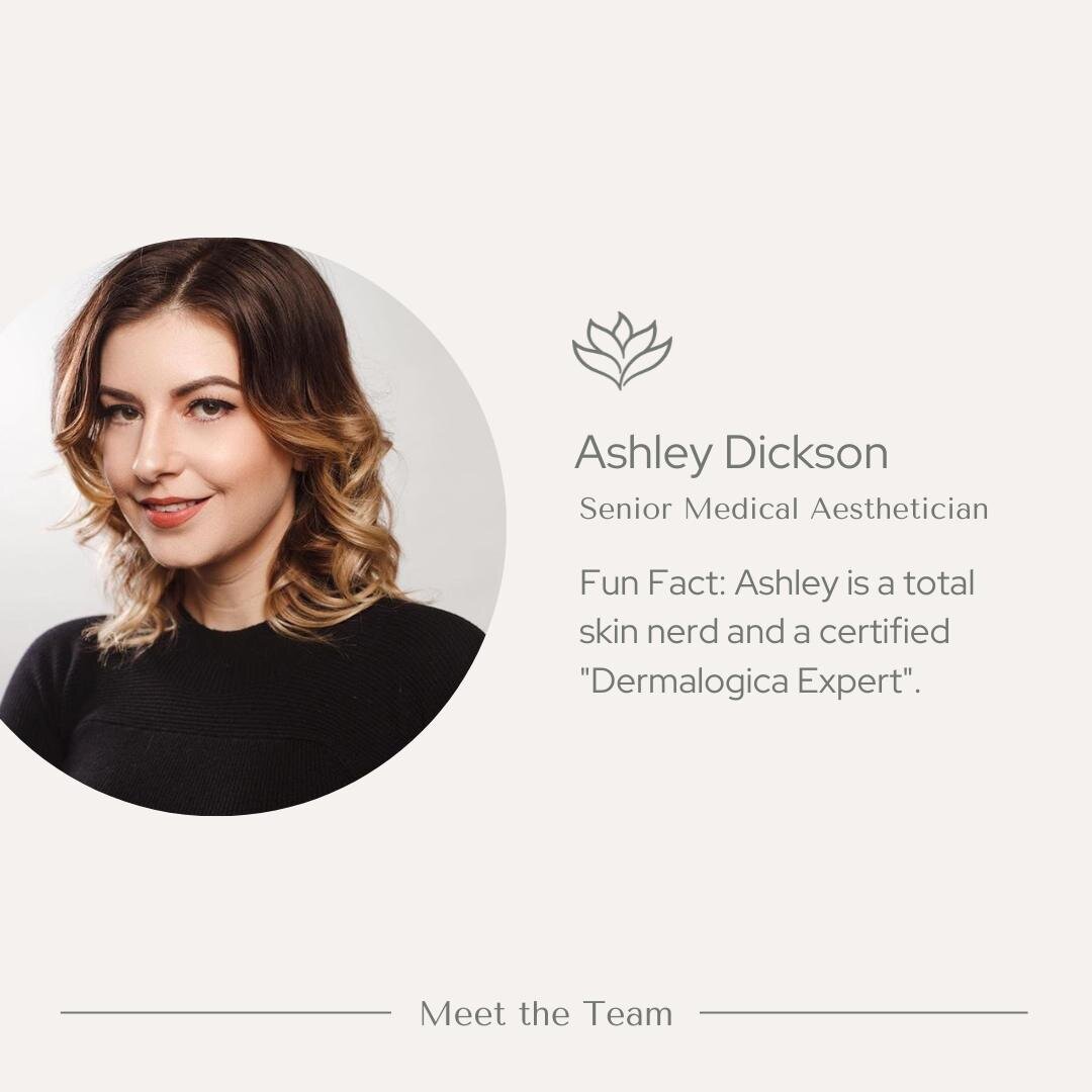 Meet Ashley, our Senior Medical Aesthetician and Skincare extraordinaire! With her Dermalogica Expert status since 2016, she's not just about beauty &ndash; she's all about healthy, glowing skin. 🌿 

Ashley brings a wealth of experience as a medical