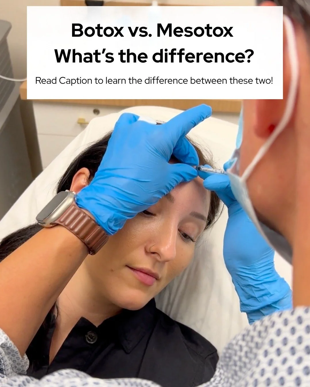 Botox vs. MesoBotox 💉✨ &mdash; What&rsquo;s the difference?

Both smooth fine lines, but they work in slightly different ways 👇
➡️ Botox is injected deeper into the muscle to relax dynamic wrinkles (think frown lines, crow&rsquo;s feet, forehead).
