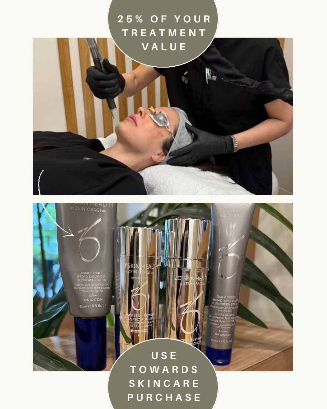 𝗥𝗲𝗰𝗲𝗶𝘃𝗲 𝟮𝟱% 𝗼𝗳 𝘆𝗼𝘂𝗿 𝘁𝗿𝗲𝗮𝘁𝗺𝗲𝗻𝘁 𝘃𝗮𝗹𝘂𝗲 𝗯𝗮𝗰𝗸 𝘁𝗼 𝘂𝘀𝗲 𝘁𝗼𝘄𝗮𝗿𝗱𝘀 𝘀𝗸𝗶𝗻𝗰𝗮𝗿𝗲!

At Bonne Vie Medical, we know great skin comes from combining in-clinic treatments with consistent at-home care. One without the o