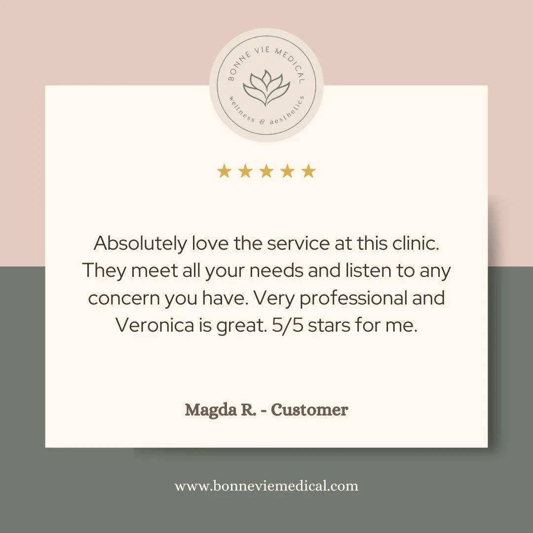 ⭐️⭐️⭐️⭐️⭐️
Reviews like this mean everything to us. 🤍
Thank you, Magda R., for your kind words and for trusting our team with your care. Listening, professionalism, and personalized service are always our priority&mdash;and we&rsquo;re so glad it sh