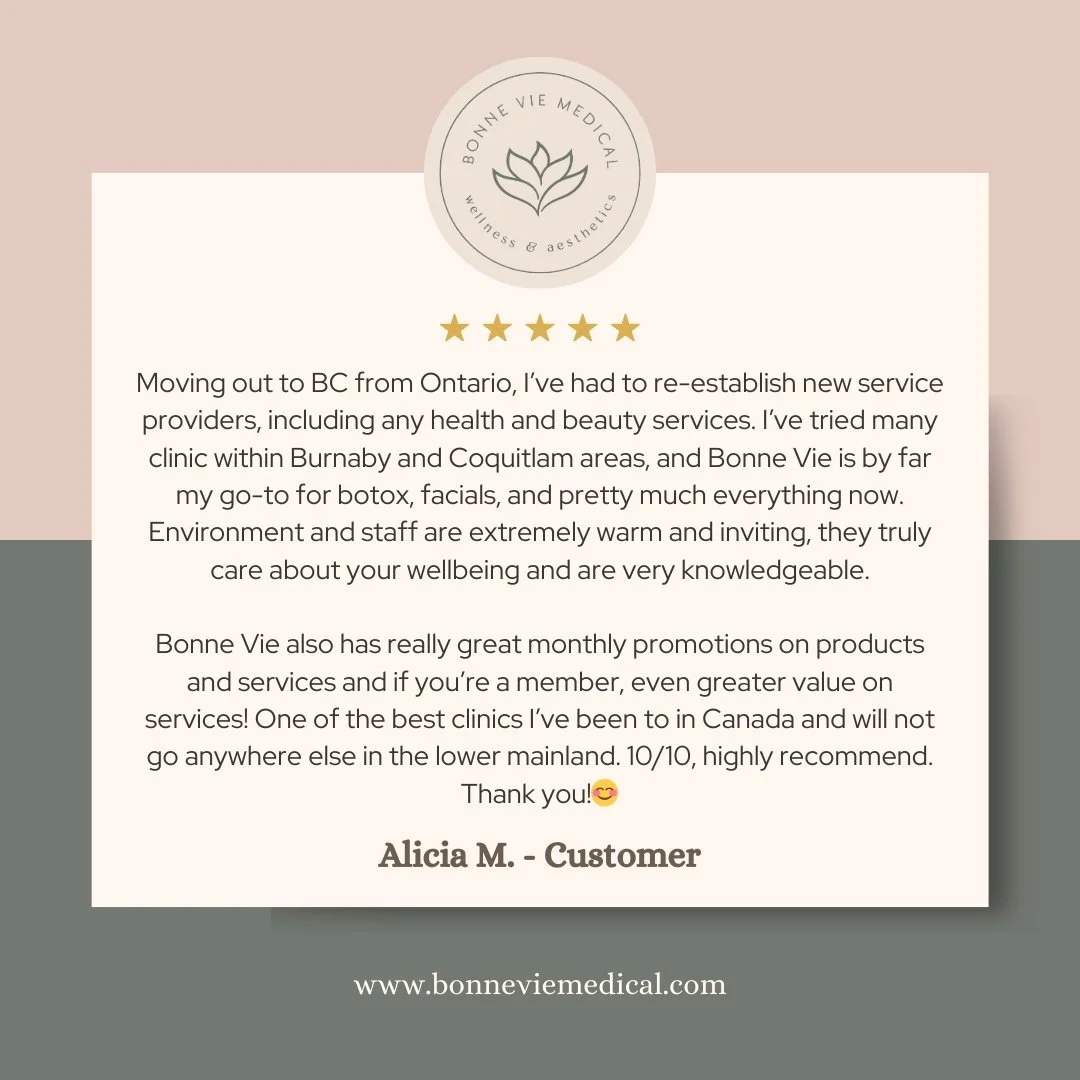 ⭐️⭐️⭐️⭐️⭐️
We&rsquo;re so grateful for kind words like these. 🤍
From our warm, welcoming environment to personalized care and value-driven memberships, your experience means everything to us.

Thank you, Alicia, for trusting Bonne Vie Medical with y
