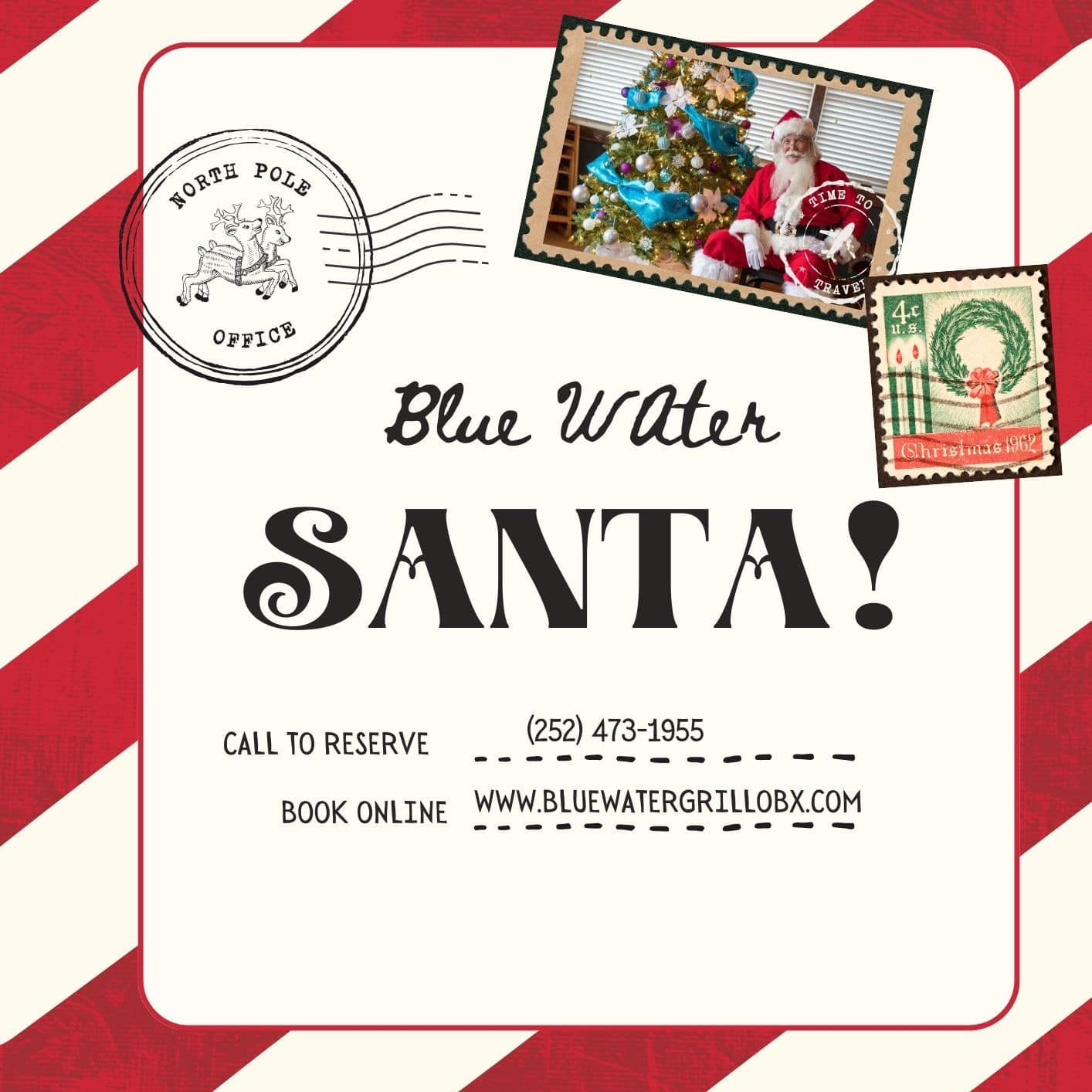 Santa is visiting the North Pole Yacht Club
