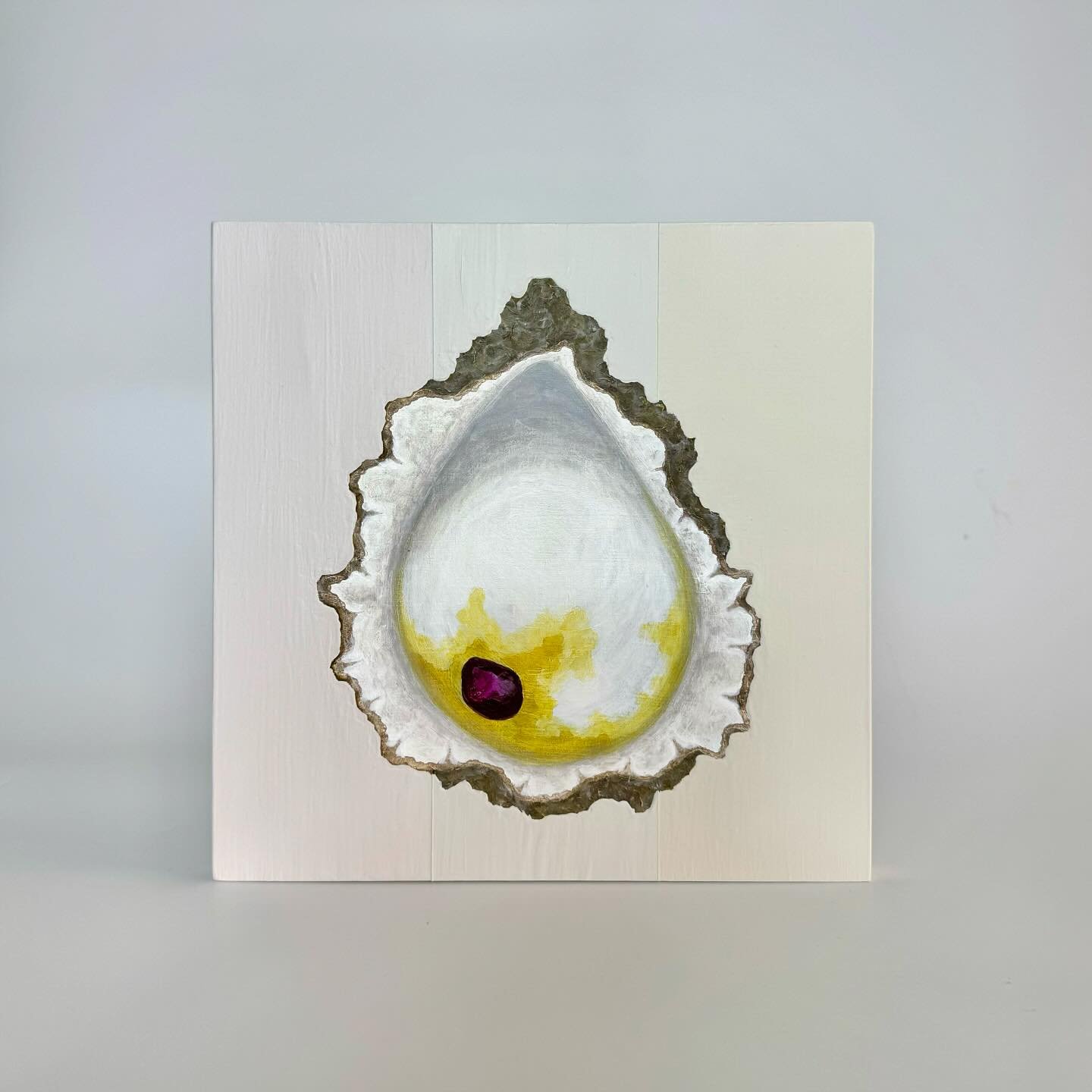 Oyster Shell B 102 &bull; 10&rdquo; x 10&rdquo; x 3/4&rdquo; &bull; Acrylic on wooden panel

Oyster Shell B 103 &bull; 10&rdquo; x 10&rdquo; x 3/4&rdquo; &bull; Acrylic on wooden panel

Oyster Shell B 101 &bull; 10&rdquo; x 10&rdquo; x 3/4&rdquo; &bu