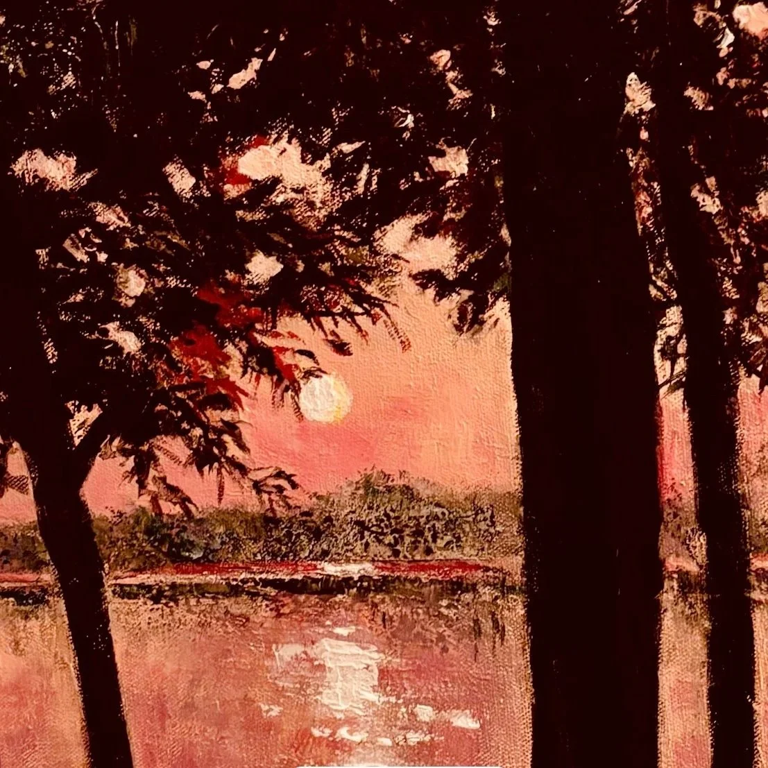 Between Day & Night, 12 x 12, framed, $400