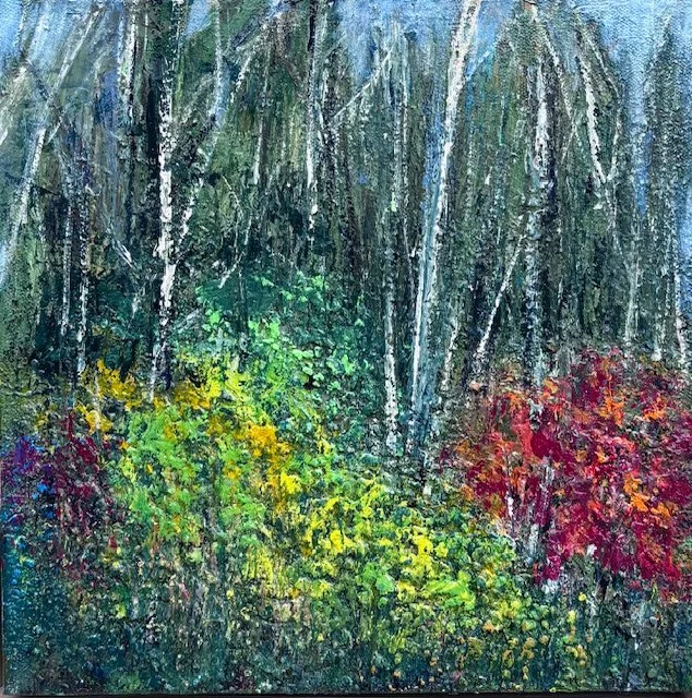 The Forest, 12 x 12, framed, $400