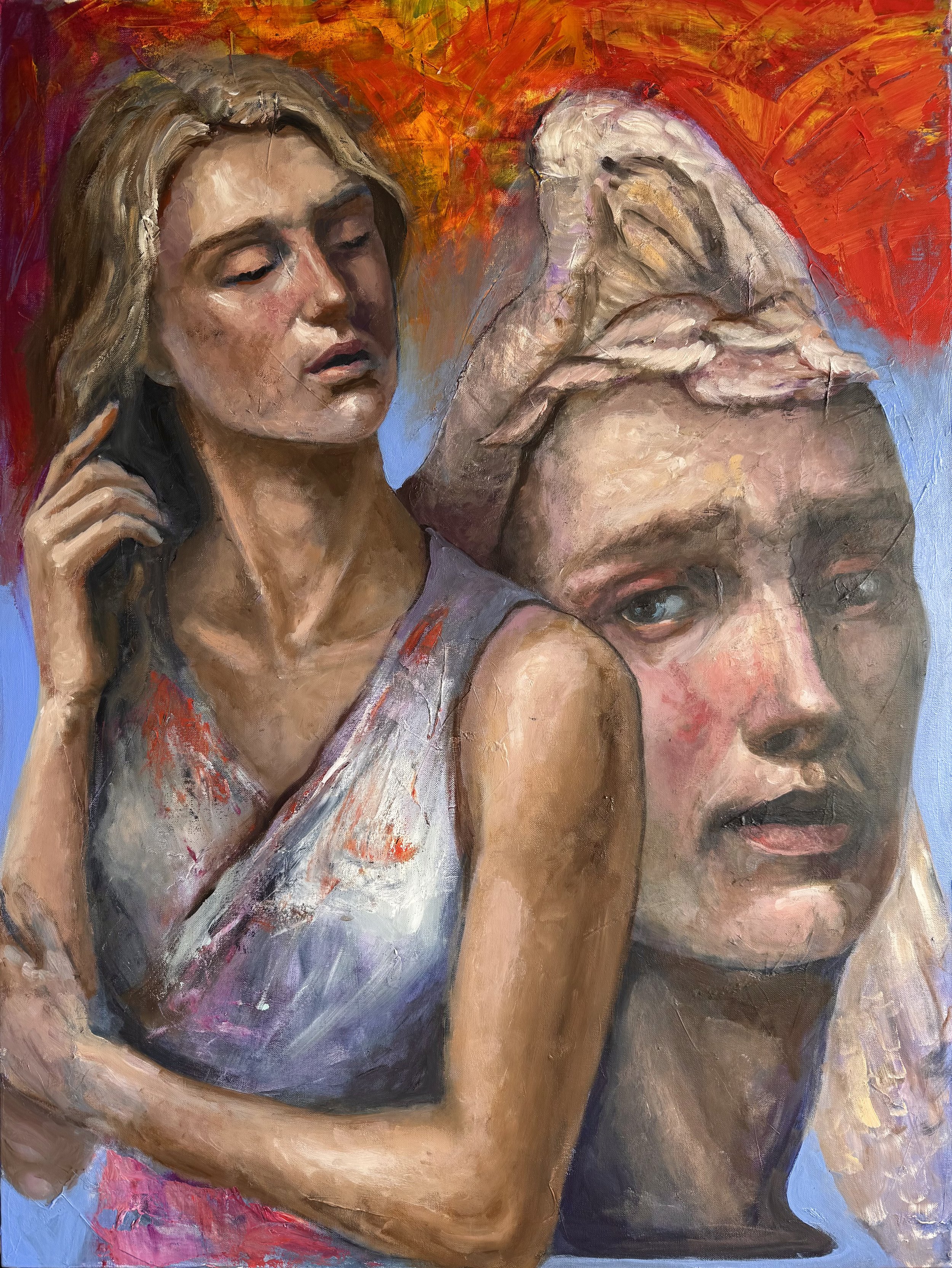 Inner thought 40x30" acrylic on canvas