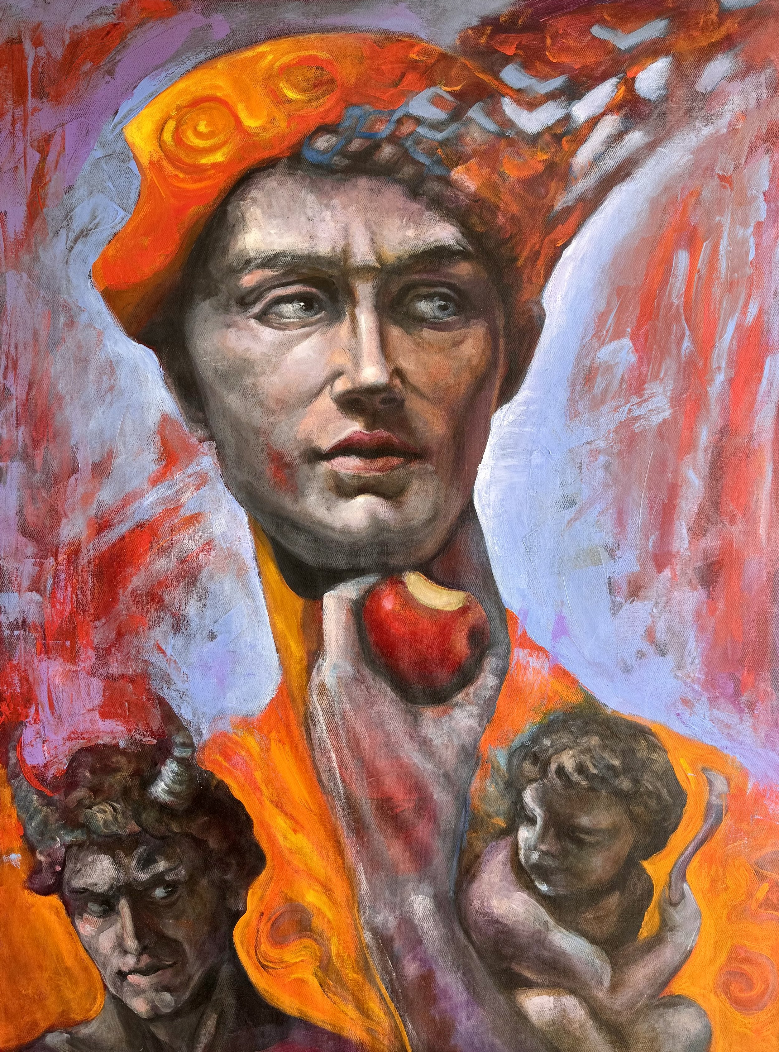 Temptation 48x36" acrylic on canvas