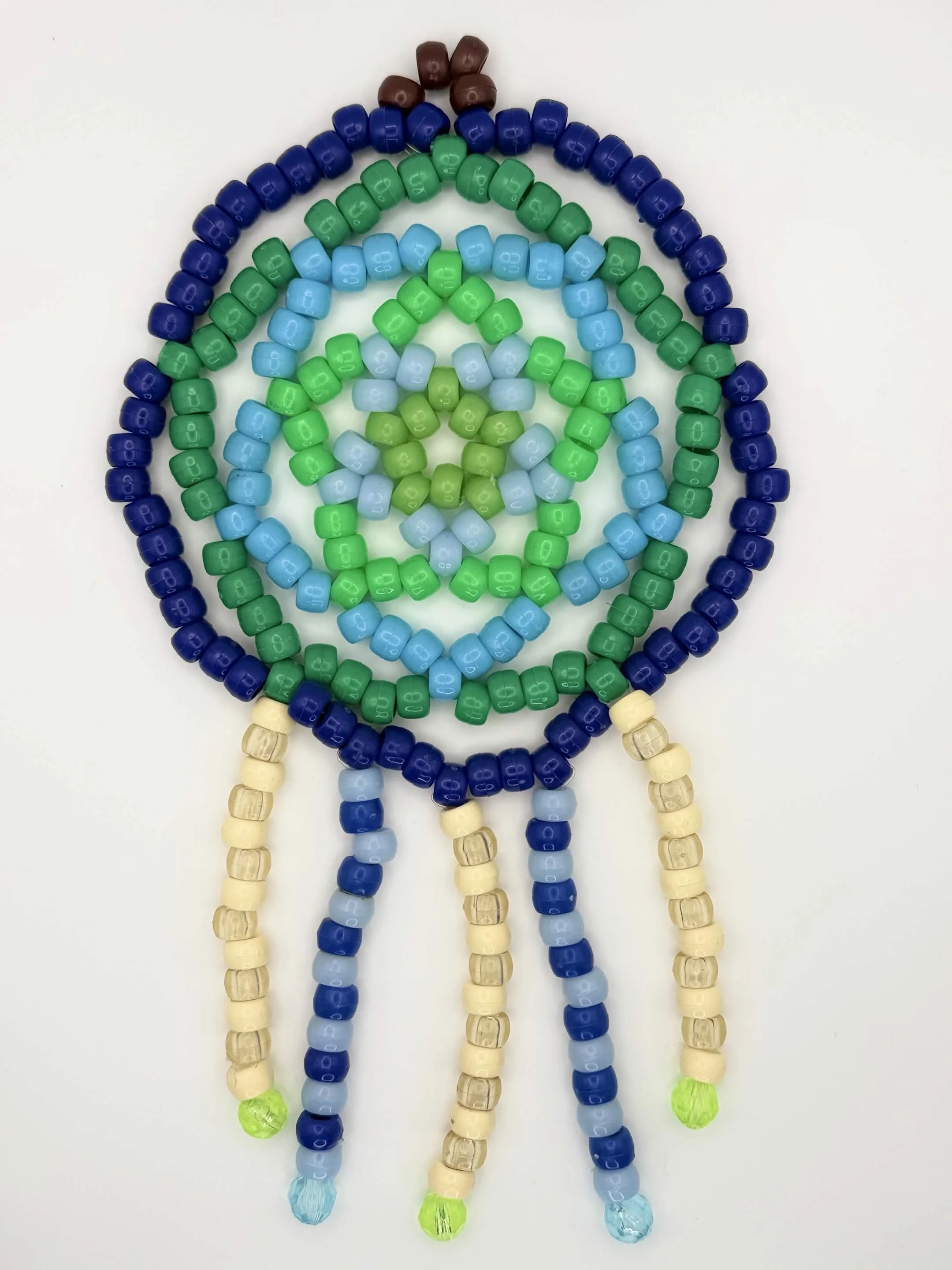 Blue & Green Beachy 5" Dream Catcher