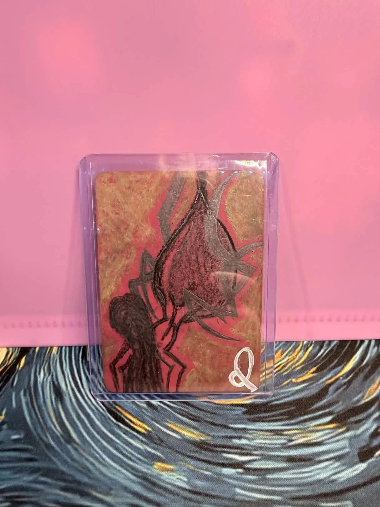 Arachne Original ACEO • Graphite & Ink Mini Art • 2.5" x 3.5" Collectible Art Card