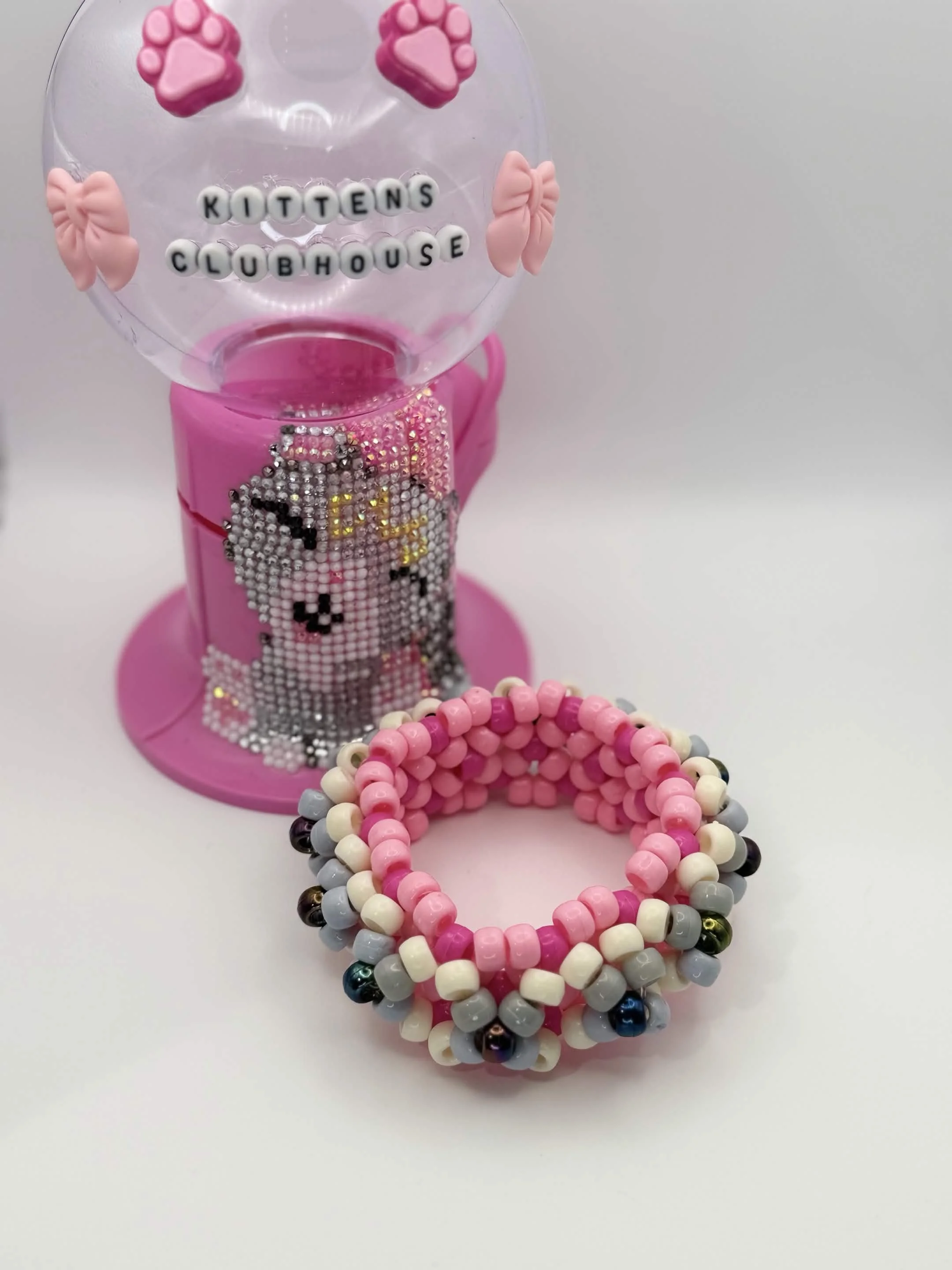 Mr. Mime Inspired UFO Kandi Cuff