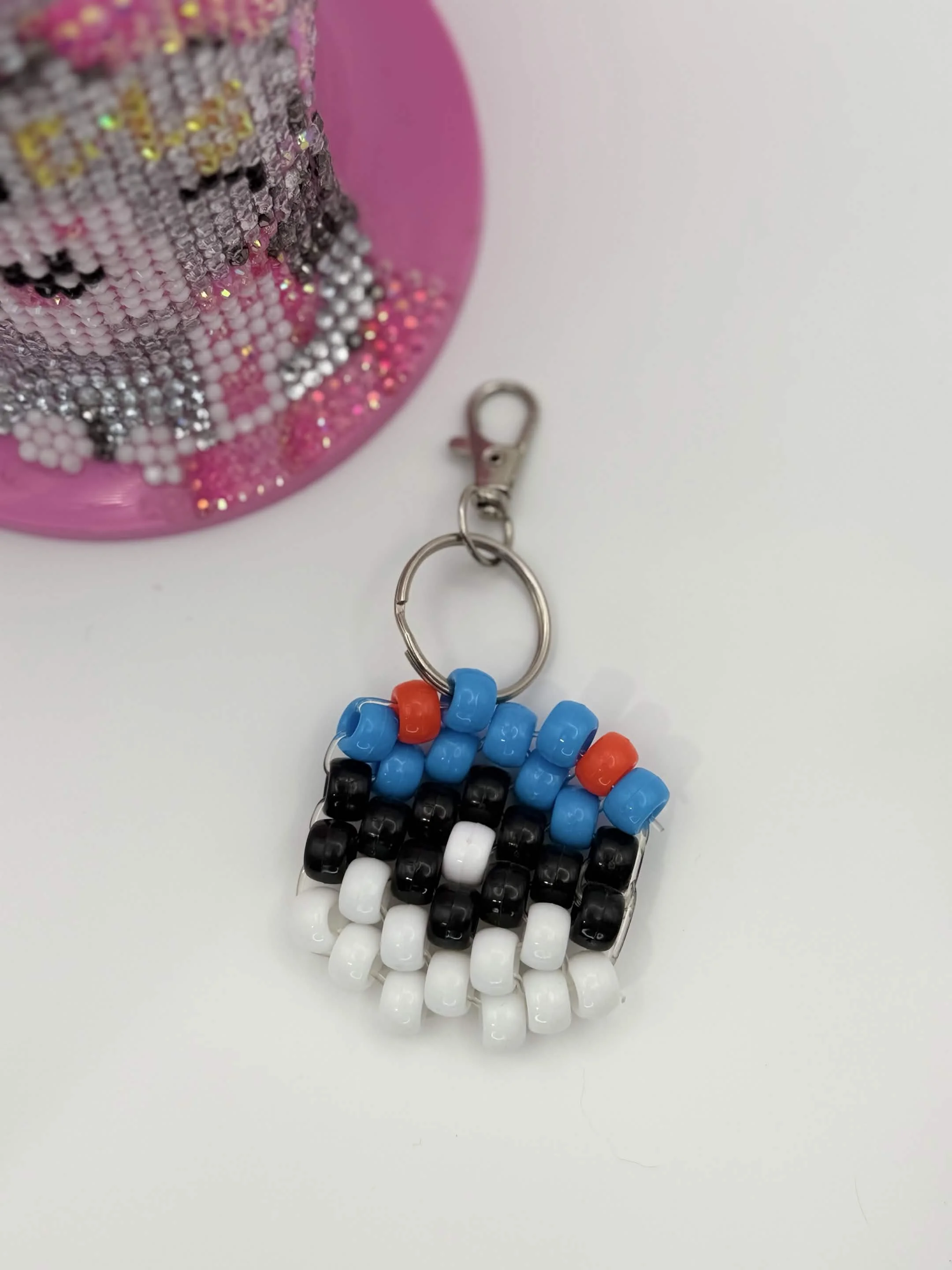 Great Ball Pokeball Kandi Keychain Clip