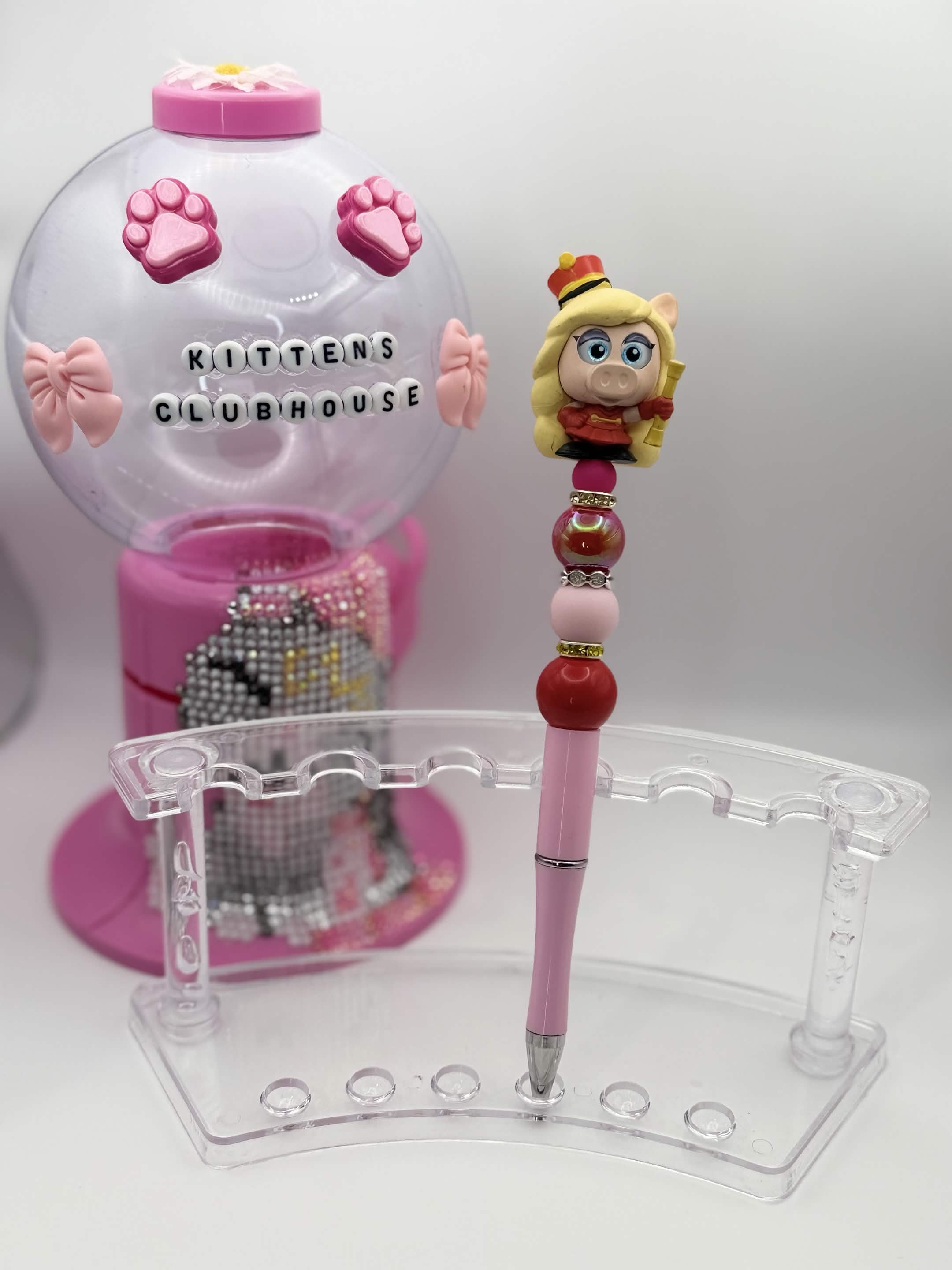 Miss Piggy Disney Doorable Beaded Refillable Pen