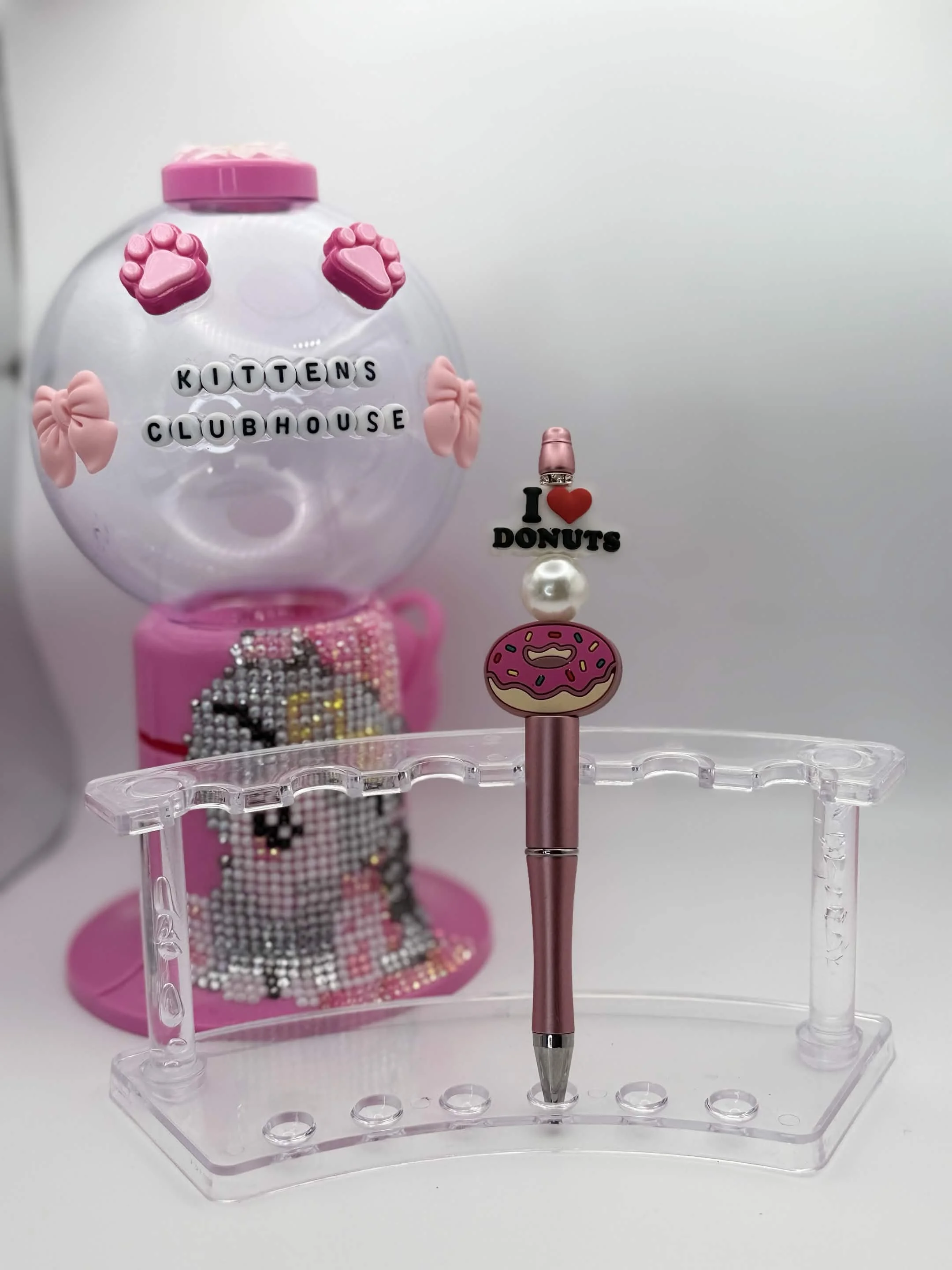 Donut Lover Beaded Refillable Pen
