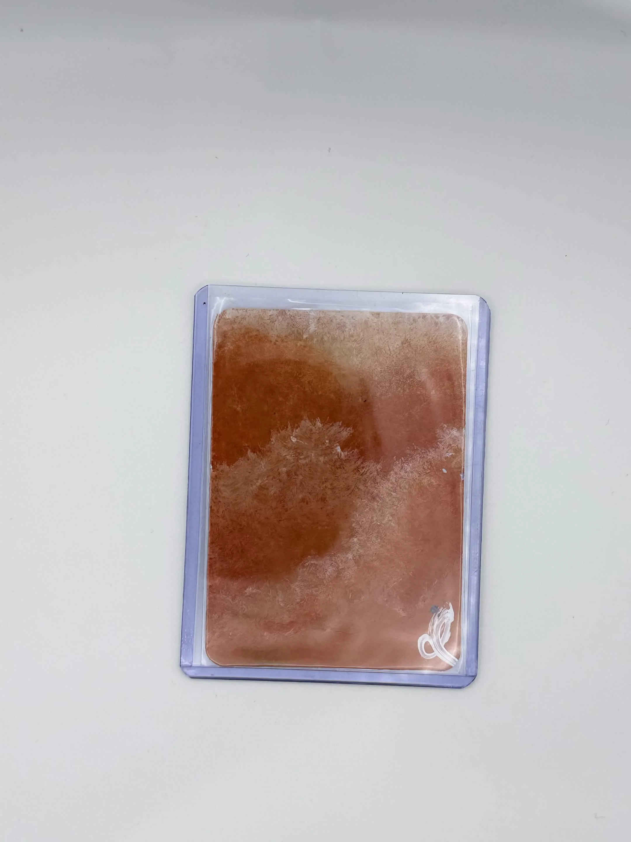Orange Cloudscape Original ACEO • Acrylic Mini Painting • 2.5" x 3.5" Collectible Art Card