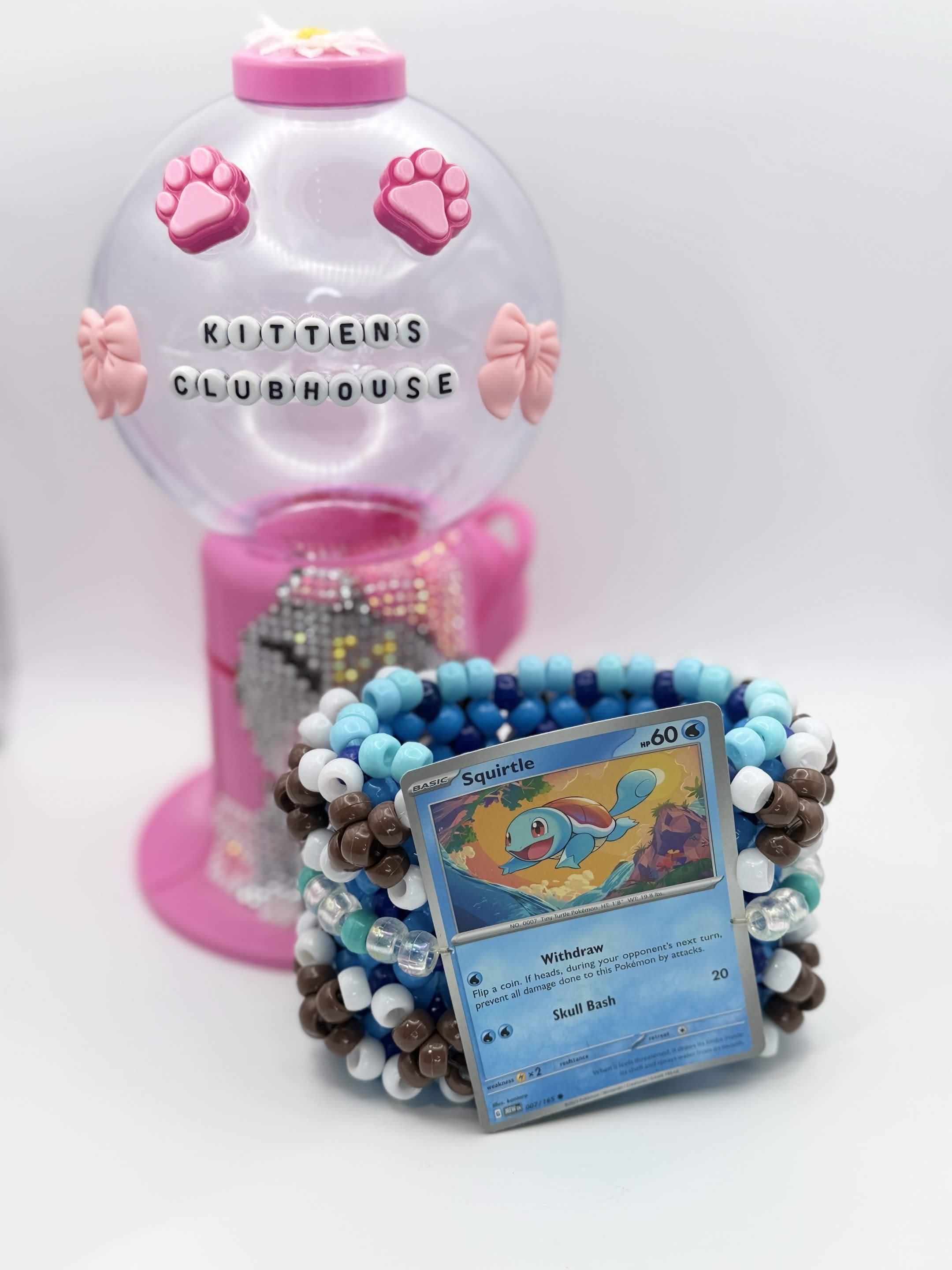 Squirtle Pokémon TCG Card Kandi Cuff