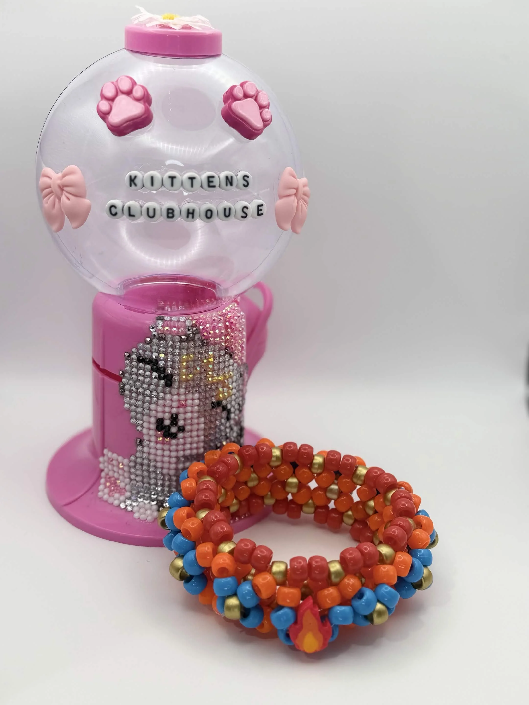 Charizard Inspired Fire UFO Kandi Cuff