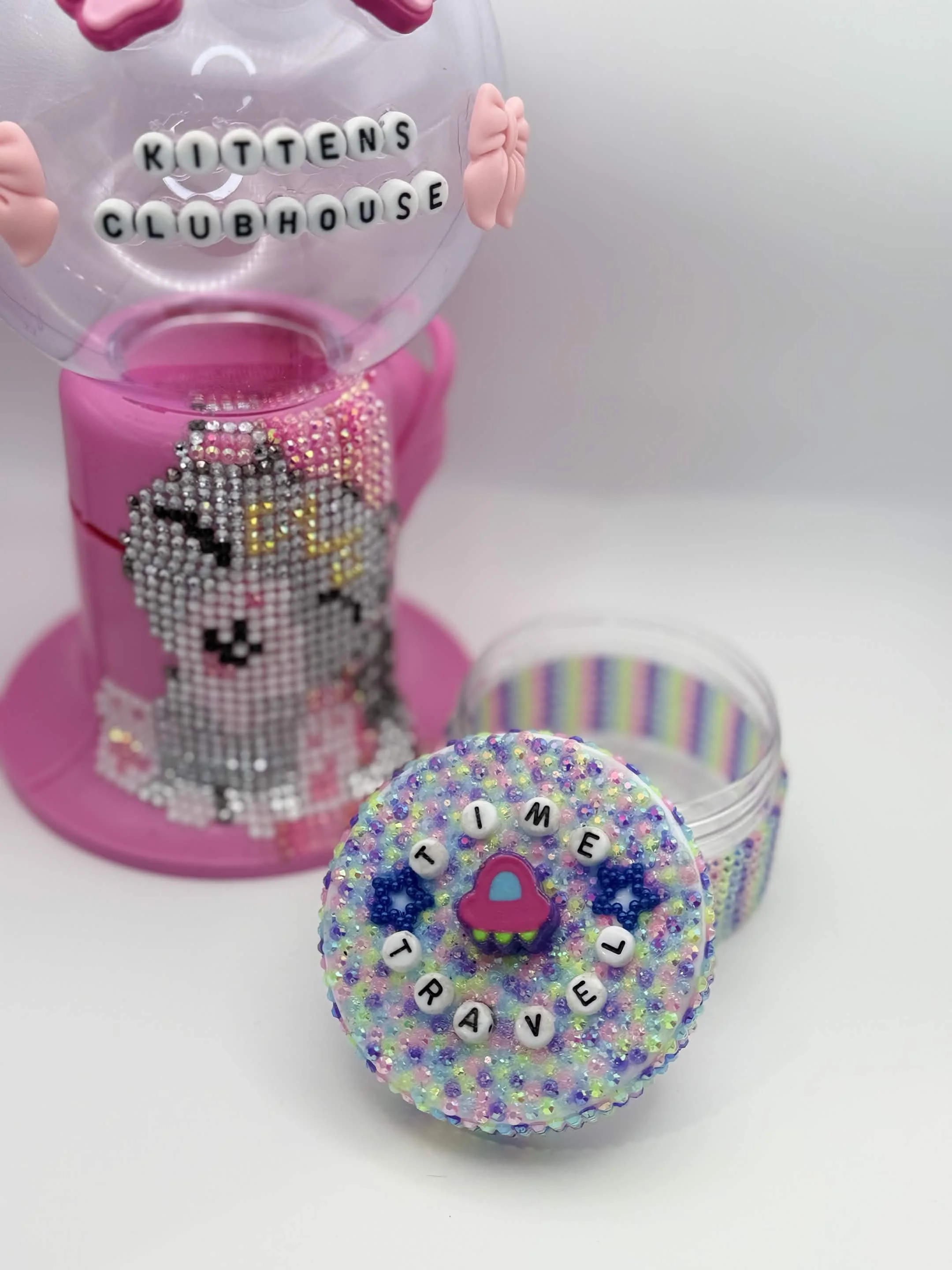 Hand‑Bedazzled “Time Travel” Jar