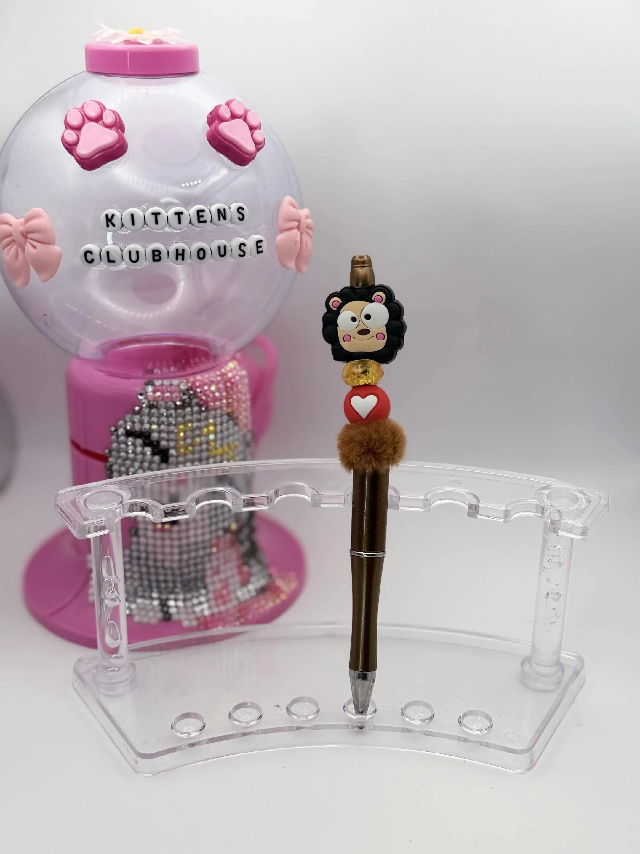 Hedgehog Lover Refillable Beaded Pen