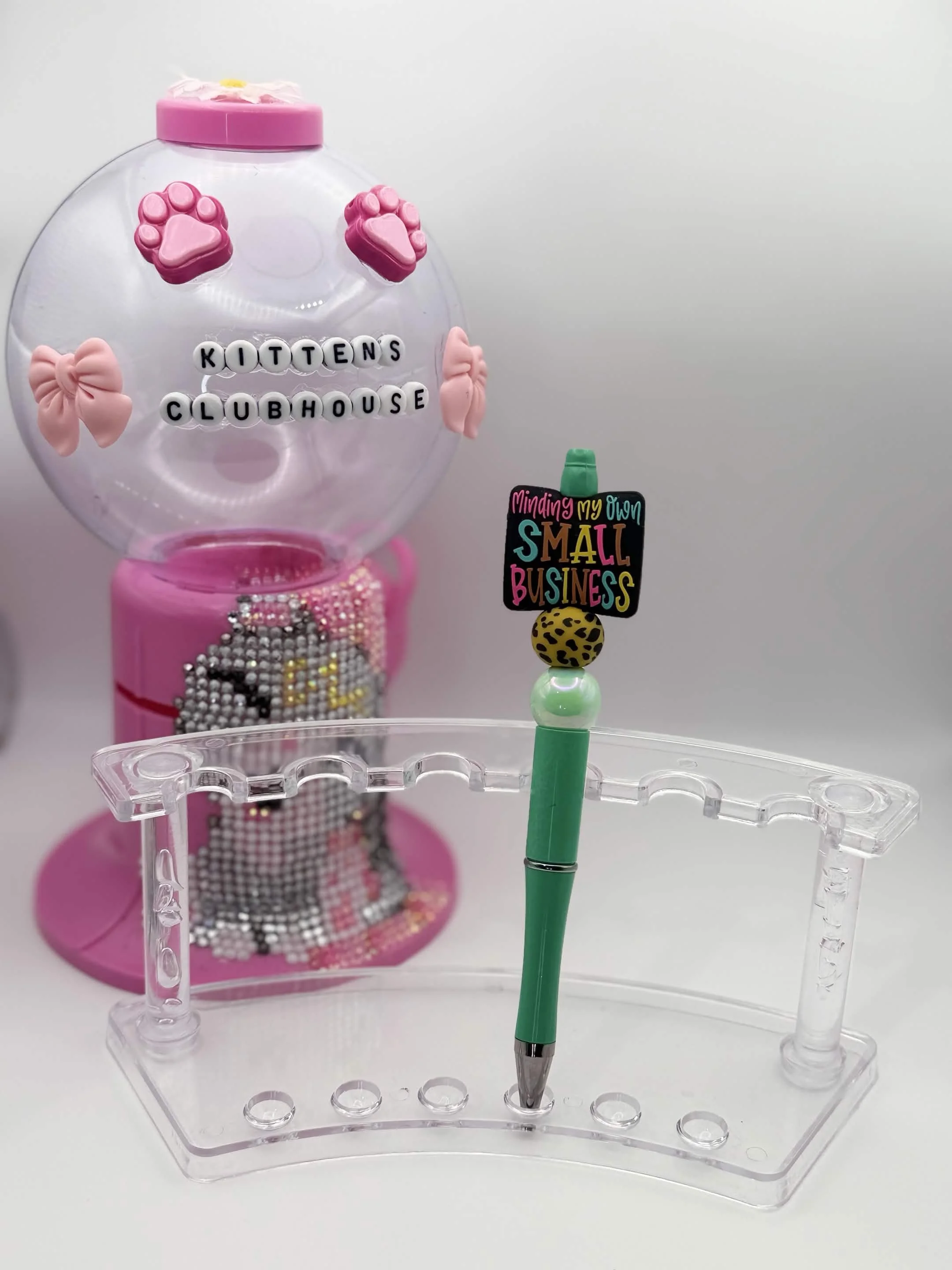 Small Business Beaded Refillable Pen