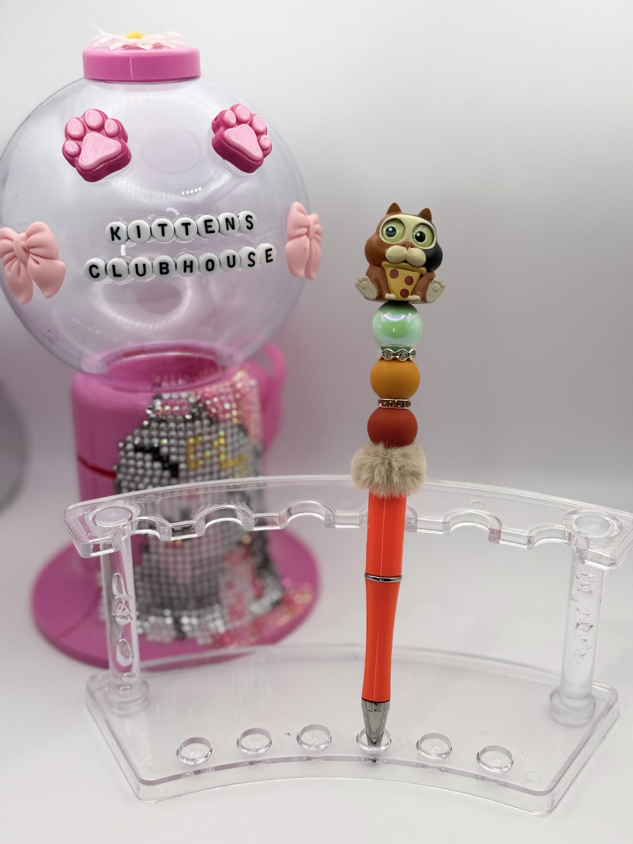 Disney Doorables Cat Beaded Refillable Pen