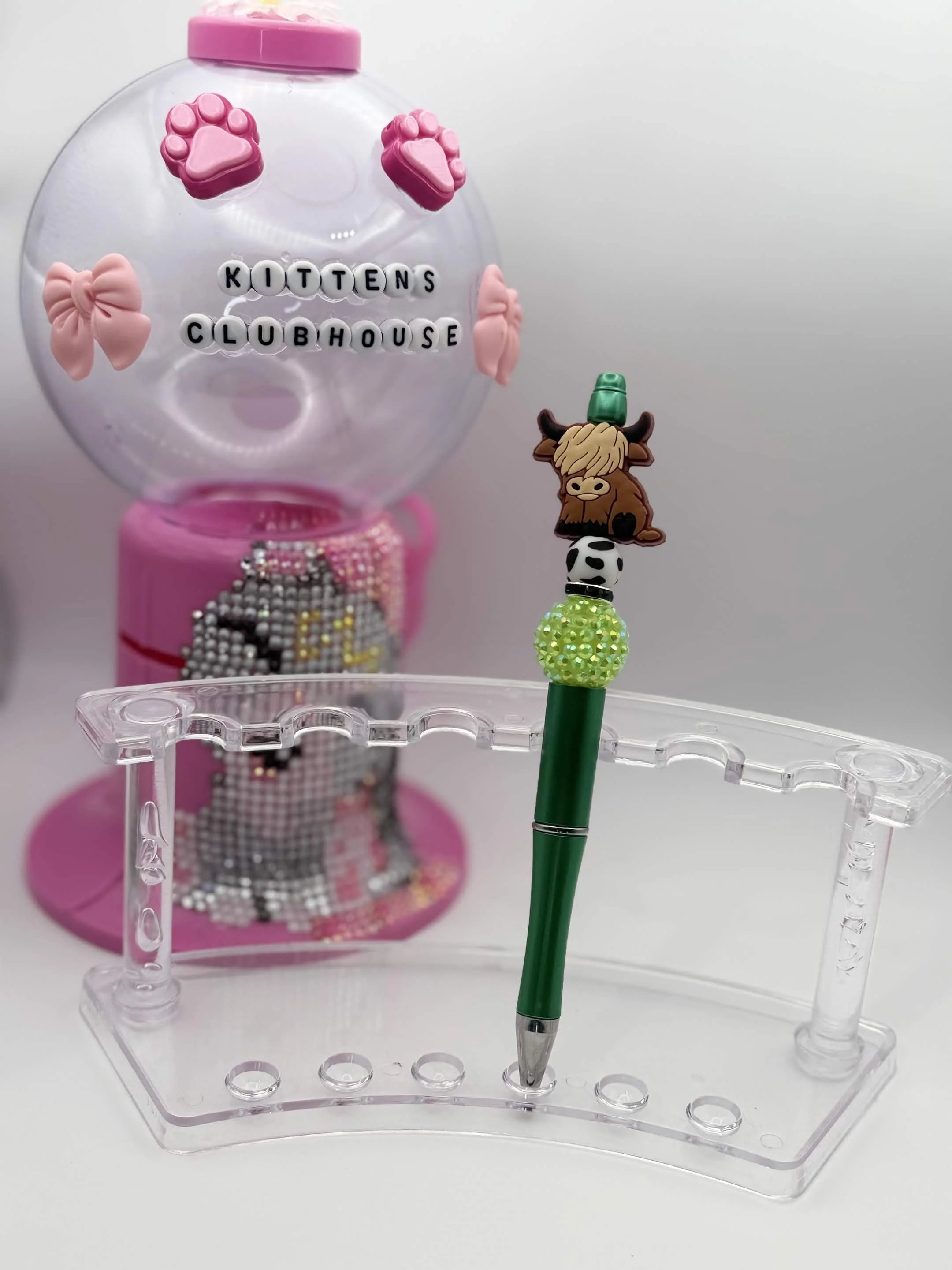 Farm Animal Beaded Refillable Pen