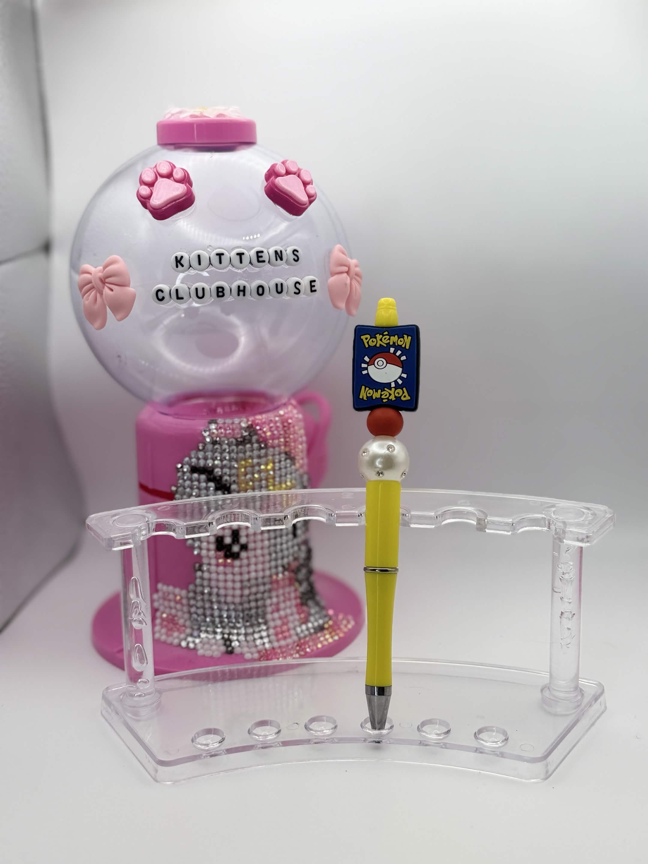 Pokemon TCG Card Refillable Beaded Pen