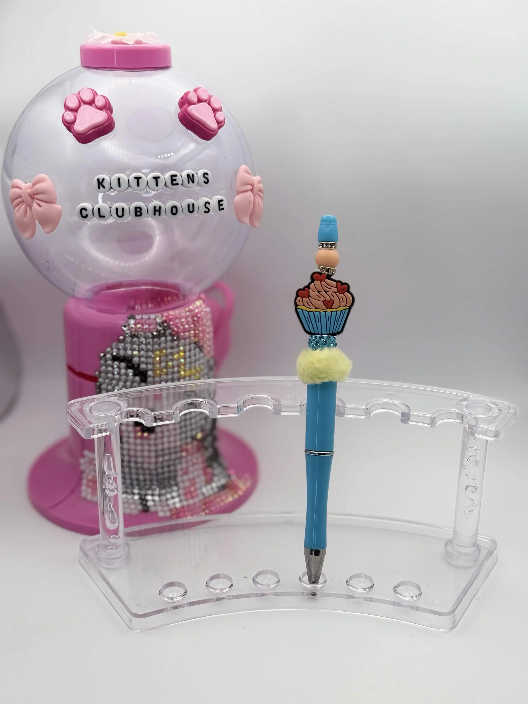 Cupcake Lover Beaded Refillable Pen