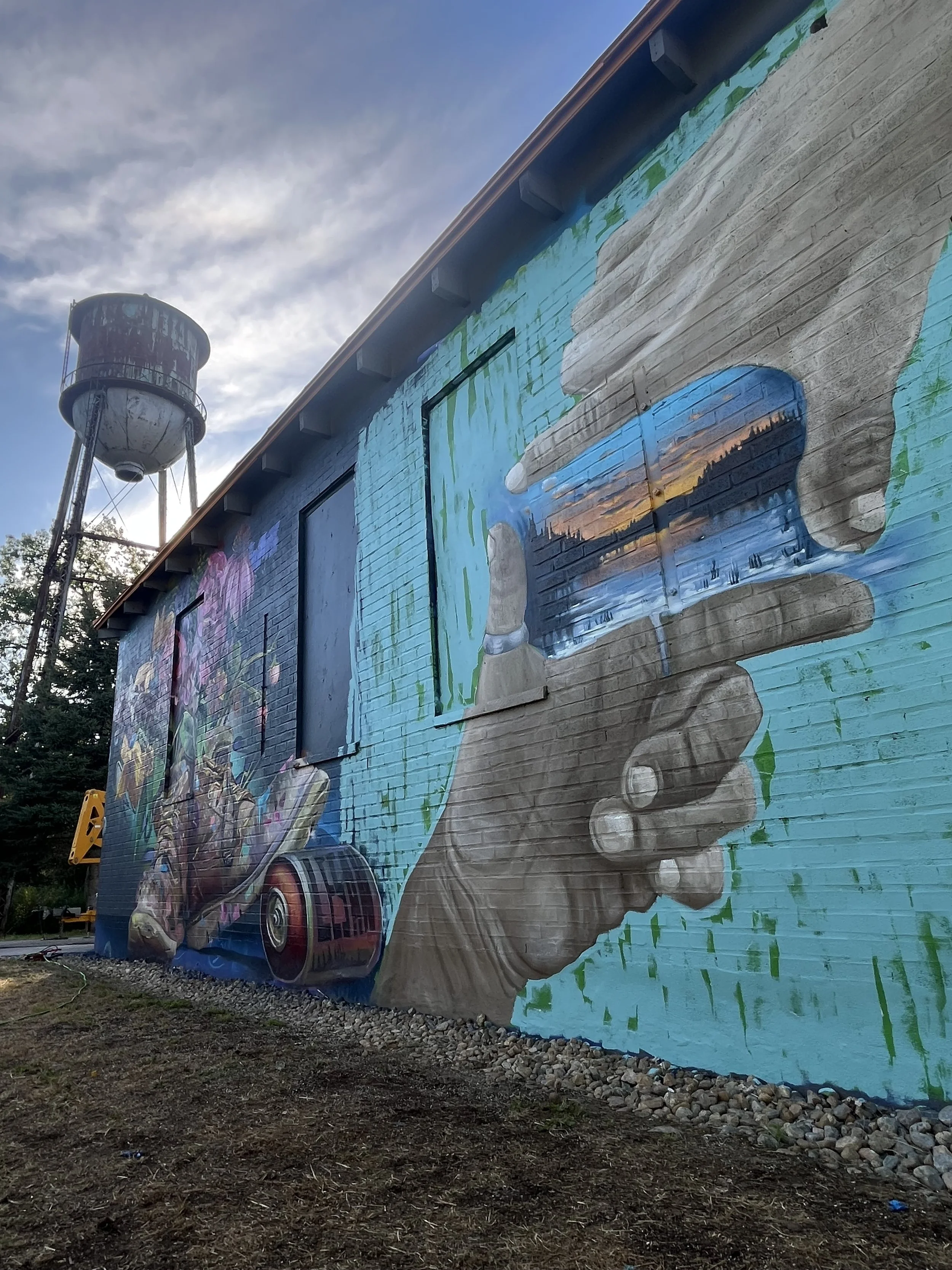 Canettes D’épinette Mural festival. 2025. Collaboration with artist Korb.
