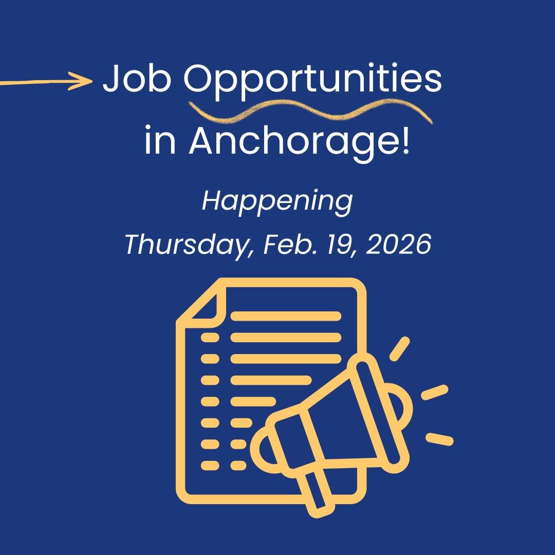 Job opportunities! Two events are happening Thursday, Feb. 19, that offer a path to employment. ✅Goodwill Hiring Event: 12-3 pm, 8931 Old Seward Highway Learn more: https://goodwill-alaska.org/employment/ ✅Anchorage Career Fair: Midtown Mall, 600 E. 