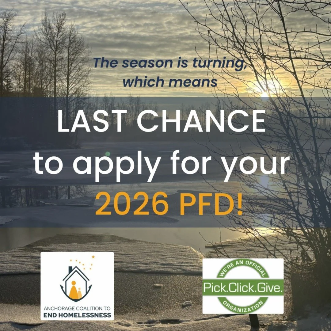 Thanks to all who carve out part or all of their permanent fund dividend to Alaska nonprofits including us!

If you haven't yet applied for your dividend, you have until tomorrow, March 31.

And you have even longer, until Aug. 31, to select or chang