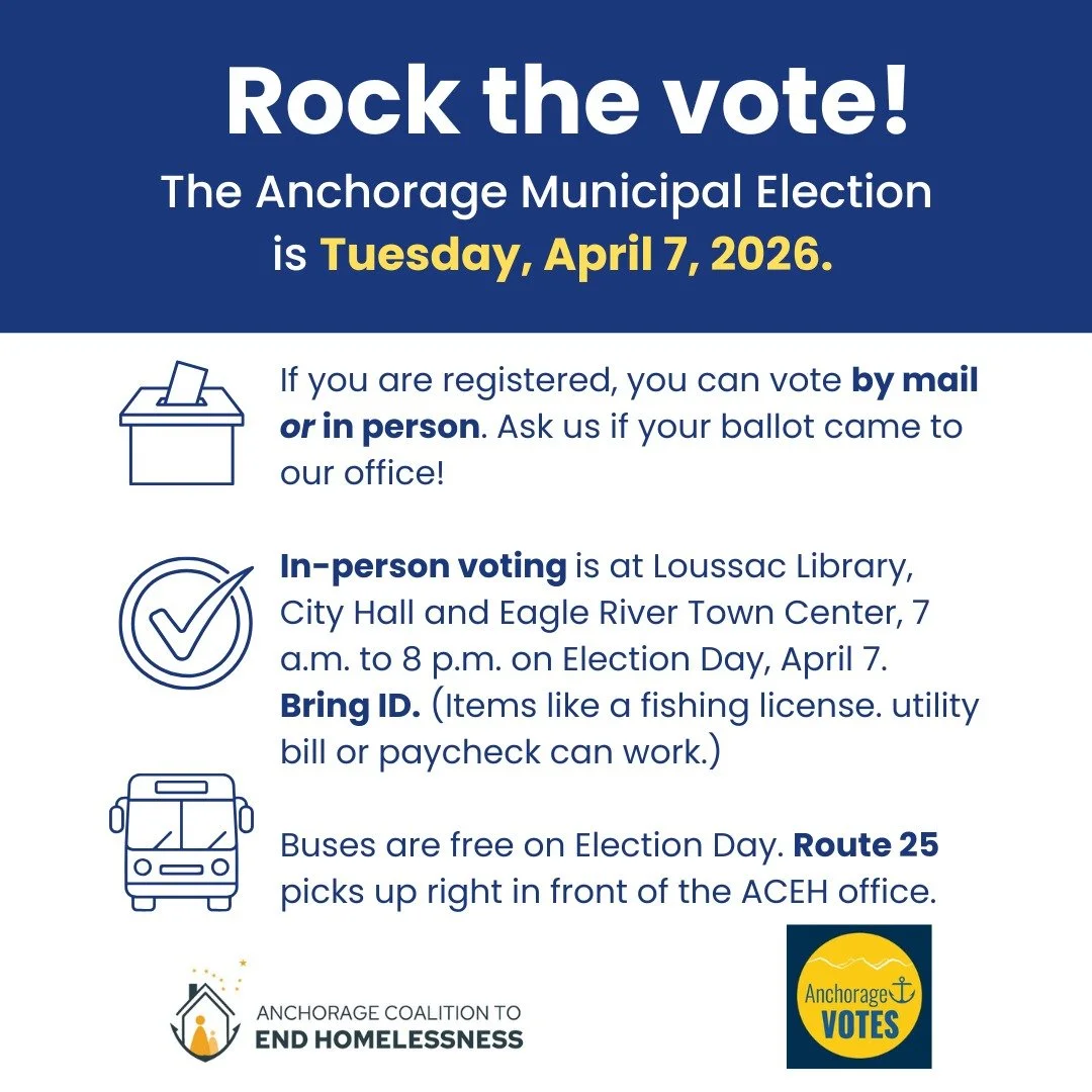 Election day is TODAY, Tuesday, April 7. 

If you're registered, you can vote on candidates for Anchorage Assembly and School Board as well as ballot proposals. 

Make a difference. Be counted. Exercise your right. 

✅Vote. 

#BeCounted #DemocracyInA