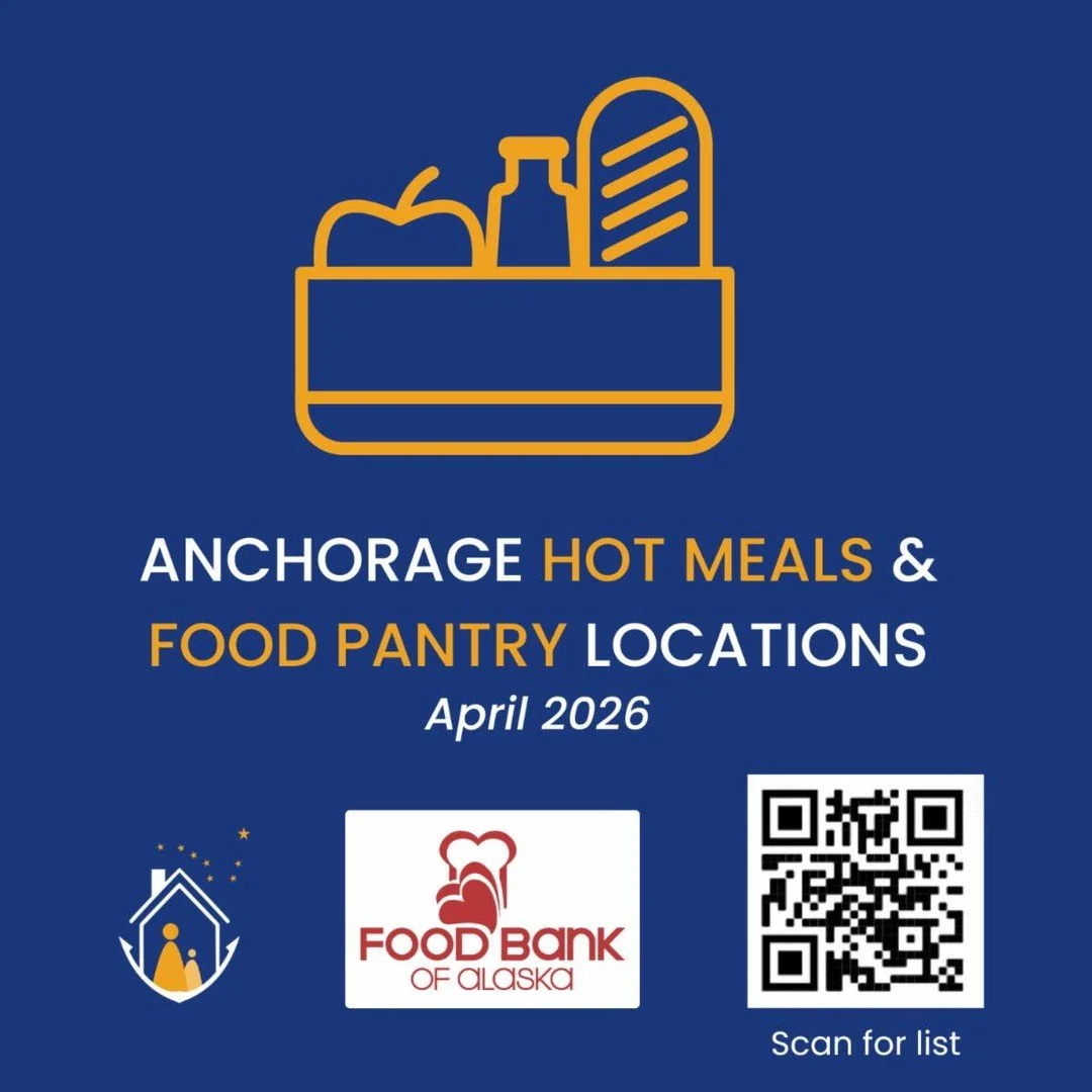 🍏Every day of the week, Anchorage churches, food pantries, helper teams and social service sites are helping our neighbors with food pantries and hot meals. ✅Scan the QR code on the image or click here for the whole April list: https://foodbankofala