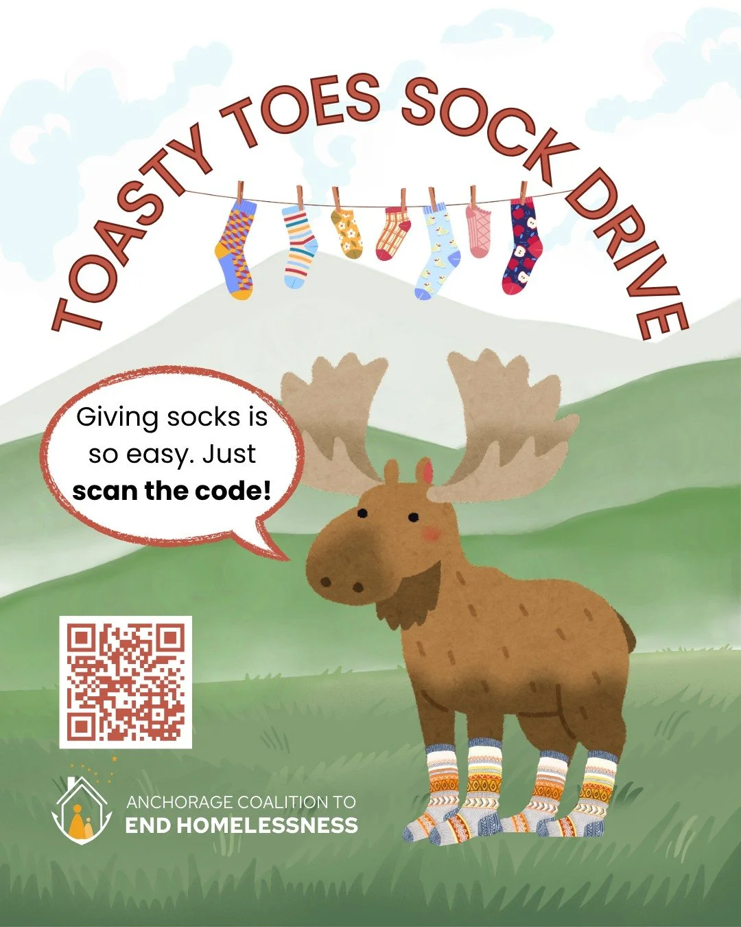 Help us provide warm, clean socks for our unhoused neighbors! You can drop off new socks at our office, go to our Amazon wish list for client favorites or donate as little as $5 for us to buy in bulk. How to help: aceh.org/donate Buy from Amazon wish