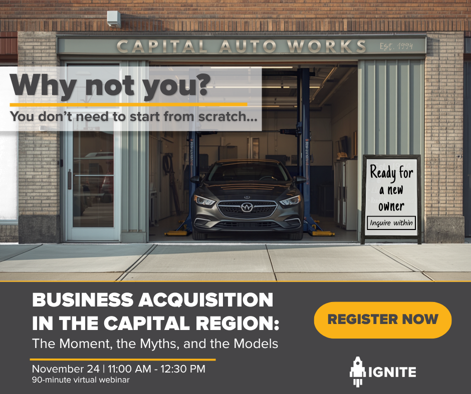 Business Acquisition in the Capital Region: The Moment, the Myths, and the Models