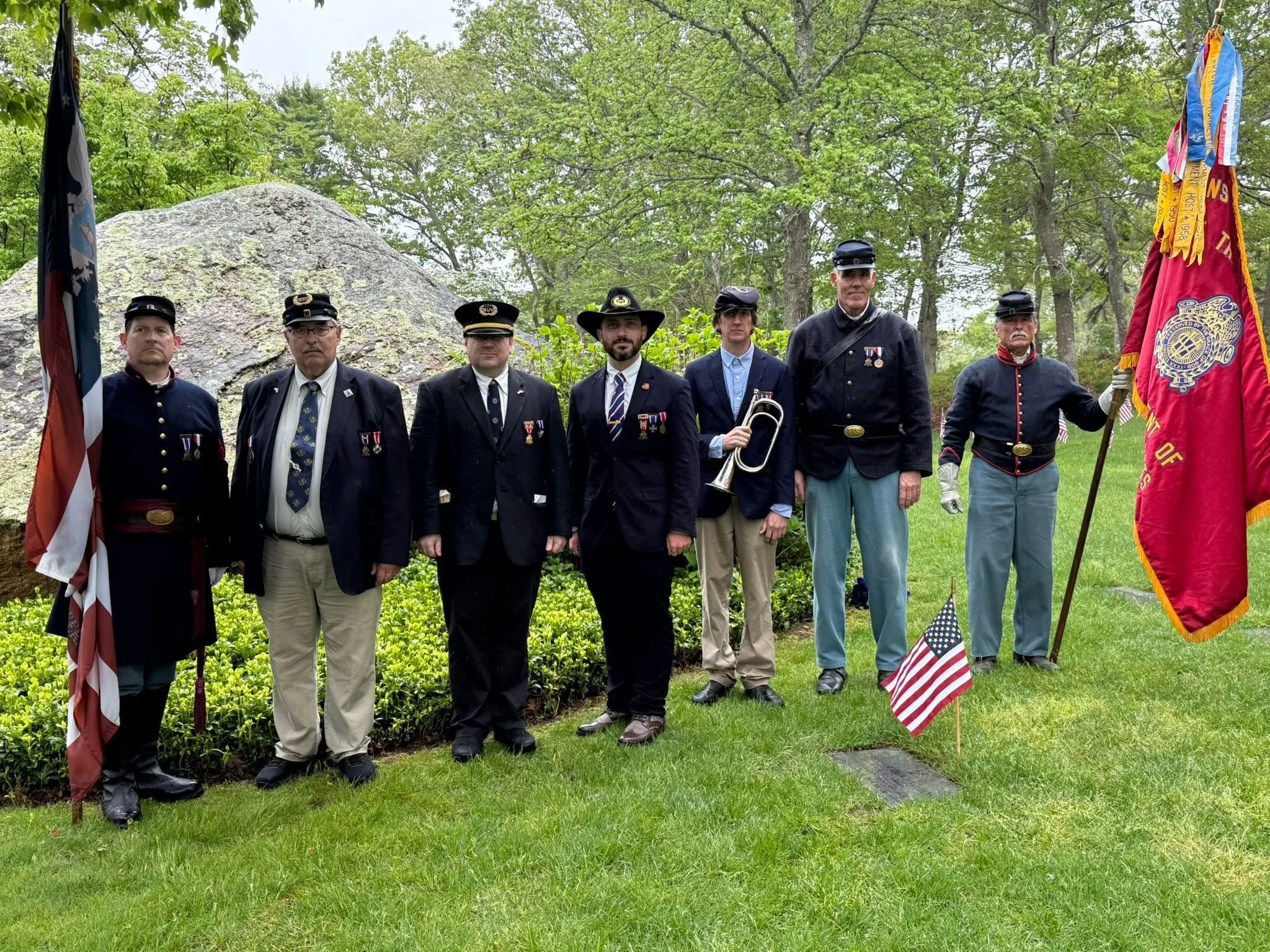 Department of Massachusetts SUVCW at the Memorial Day ceremony at Bourne National Cemetery.