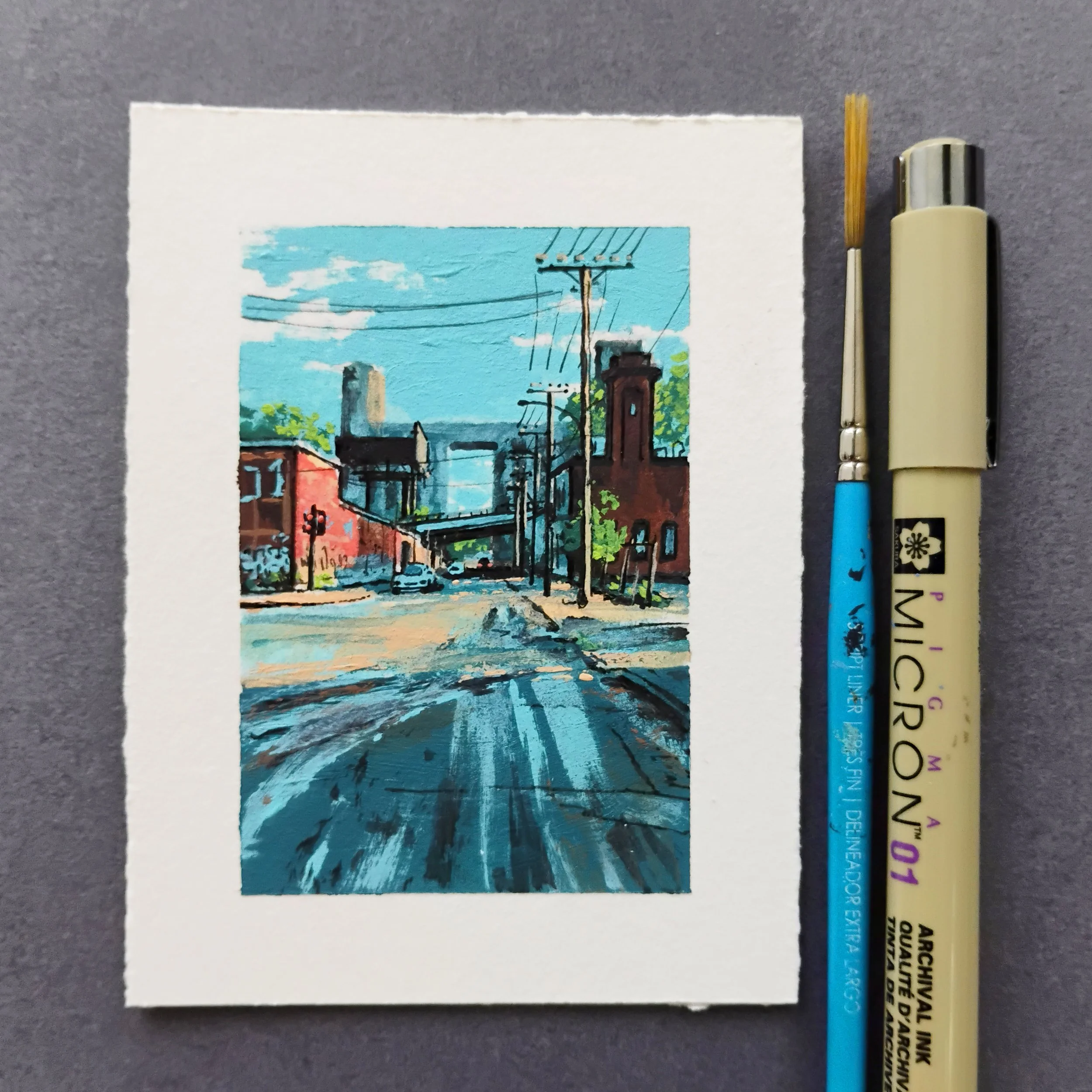 Mini Summer Painting no. 11 (Pointe-Saint-Charles)