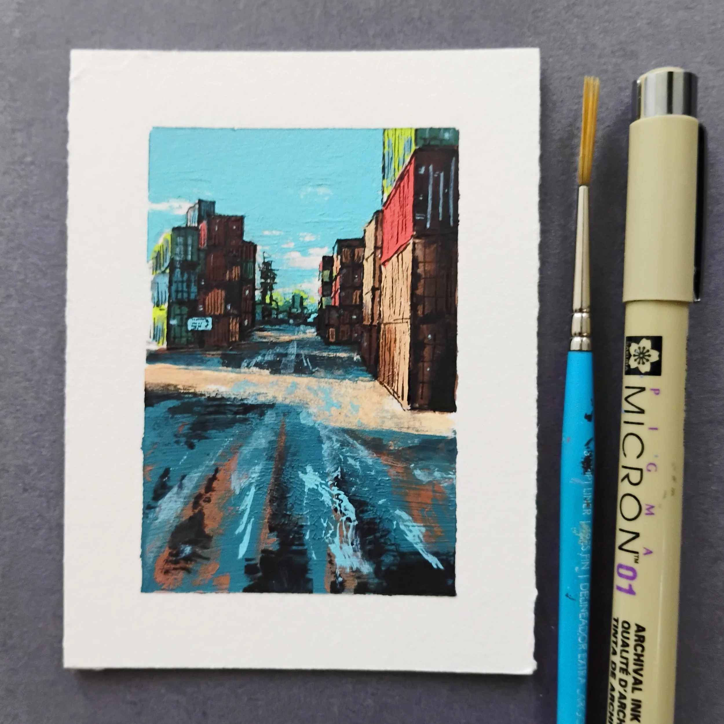 Mini Summer Painting no. 12 (Pointe-Saint-Charles)