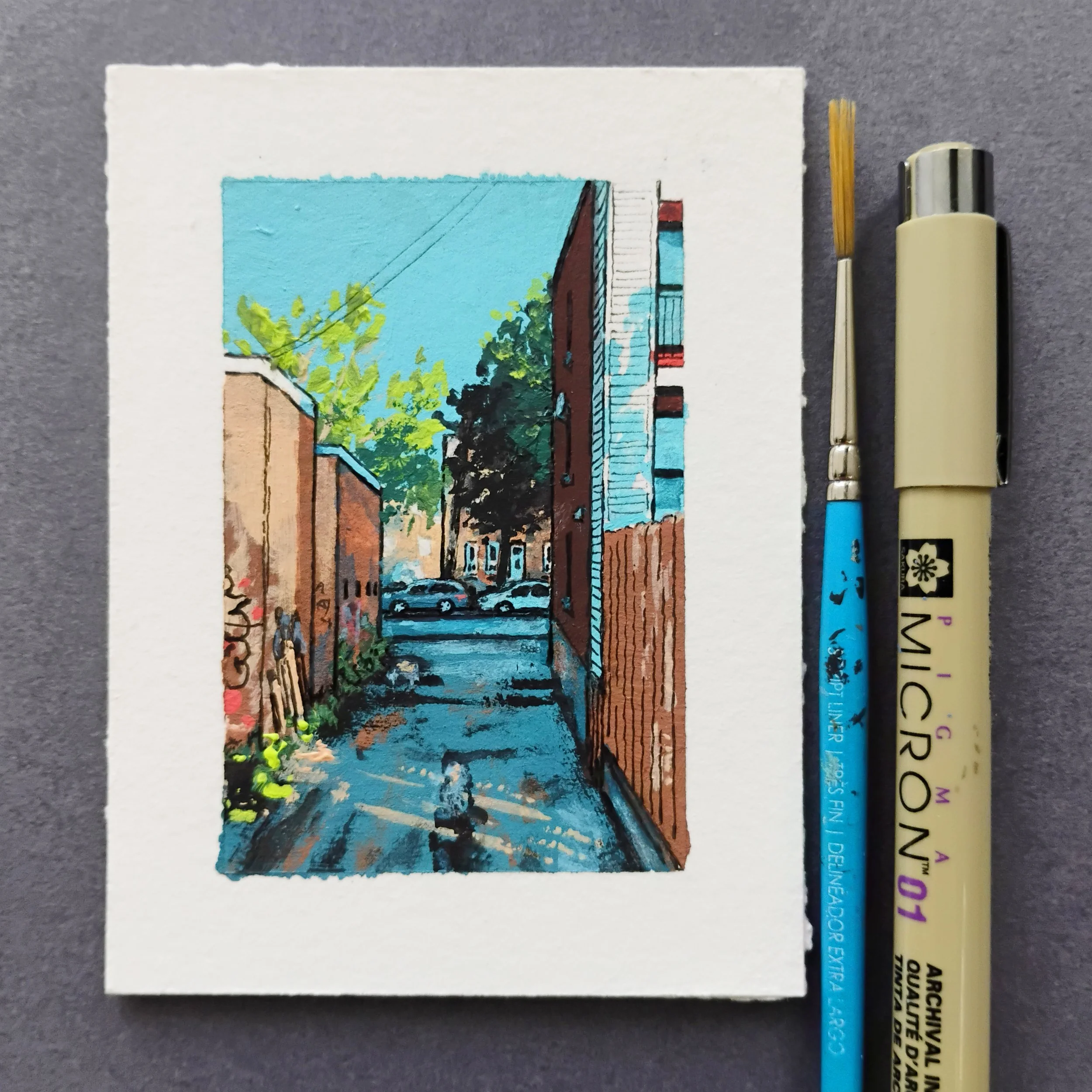 Mini Summer Painting  no. 1 (Pointe-Saint-Charles)