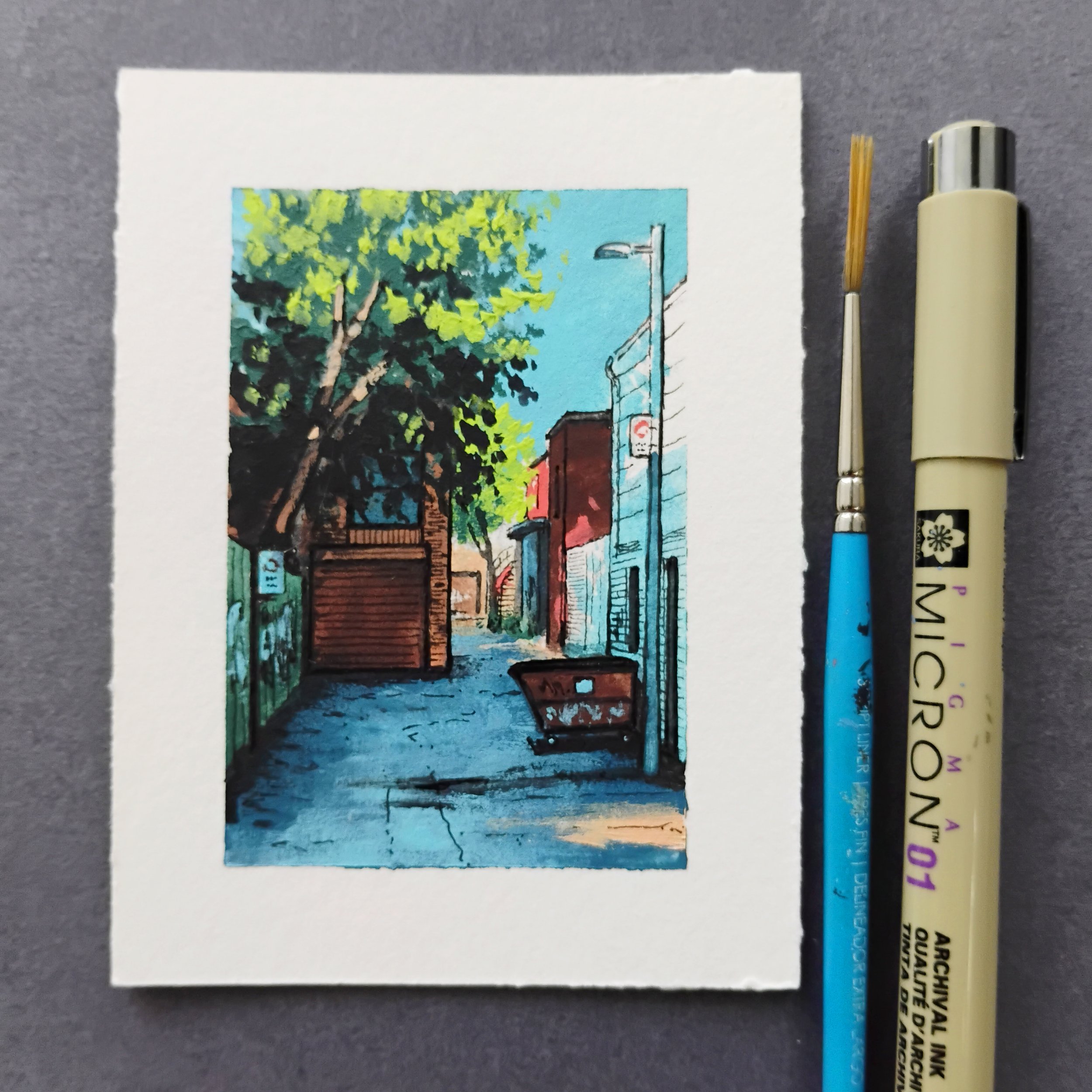 Mini Summer Painting no. 4 (Pointe-Saint-Charles)