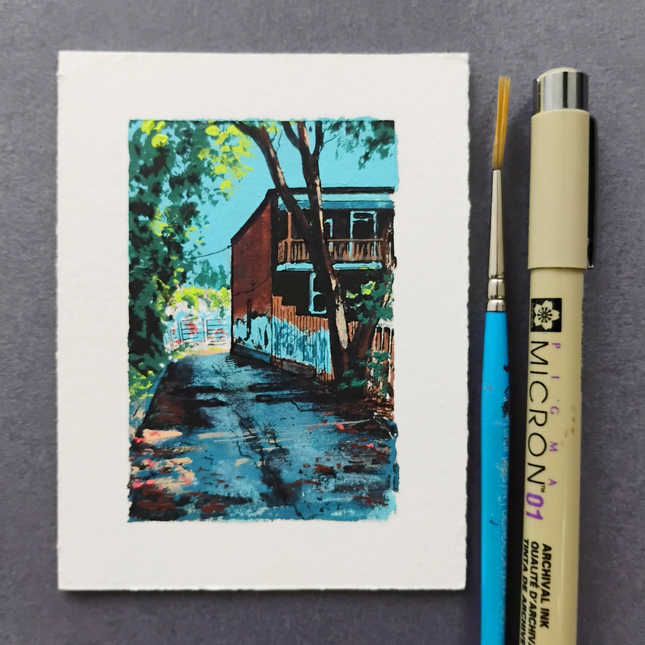 Mini Summer Painting no. 2 (Pointe-Saint-Charles)