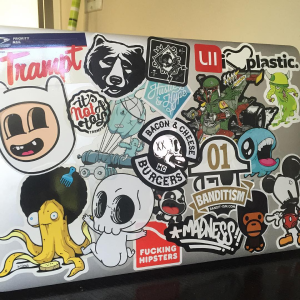 Supporting artists through stickers