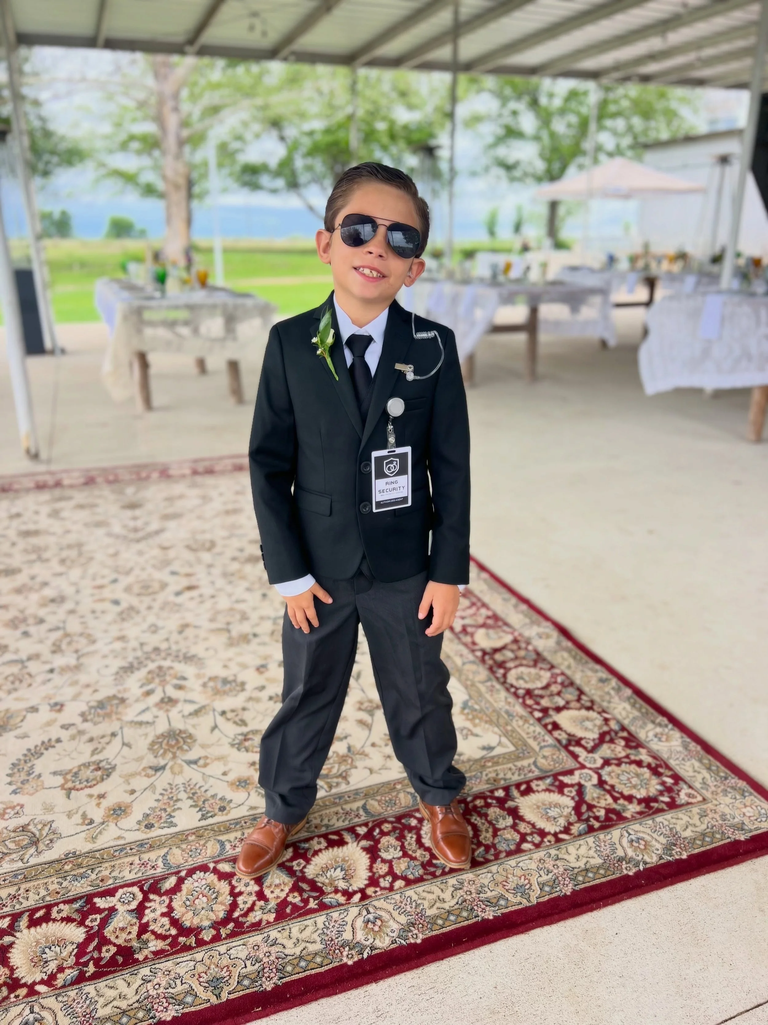 📋 Official Wedding Update

&bull; Rings: Secured 💍
&bull; Ceremony: Successful ✅
&bull; Guests: Impressed 😎
&bull; Ring Security: Employee of the Month 🏆

Safe to say he took his job very seriously&hellip; and looked absolutely adorable doing it!